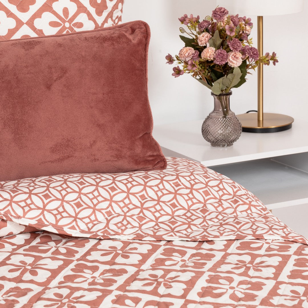 Colcha bouti Simona marsala