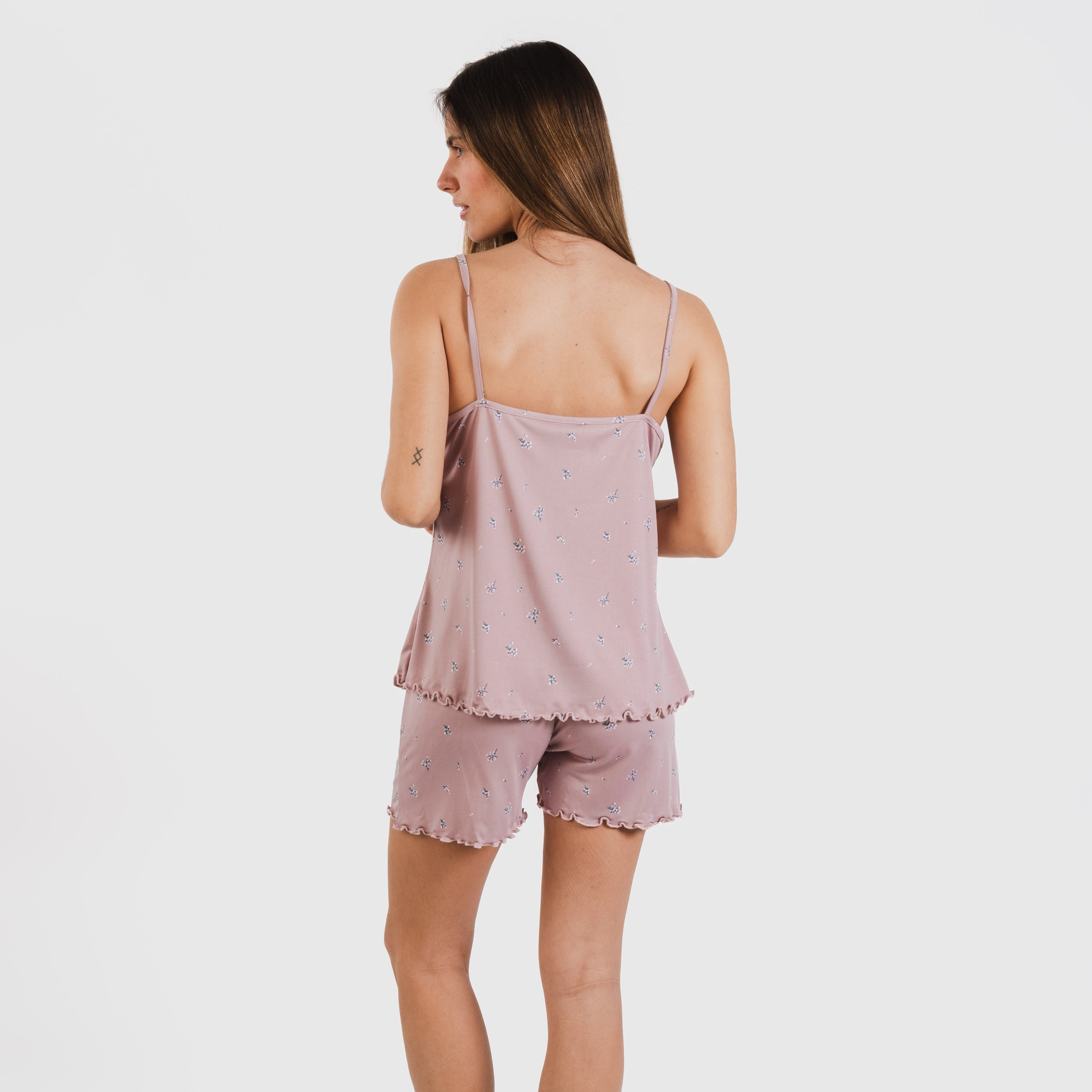 Pijama tirantes mujer soft Melanie malva