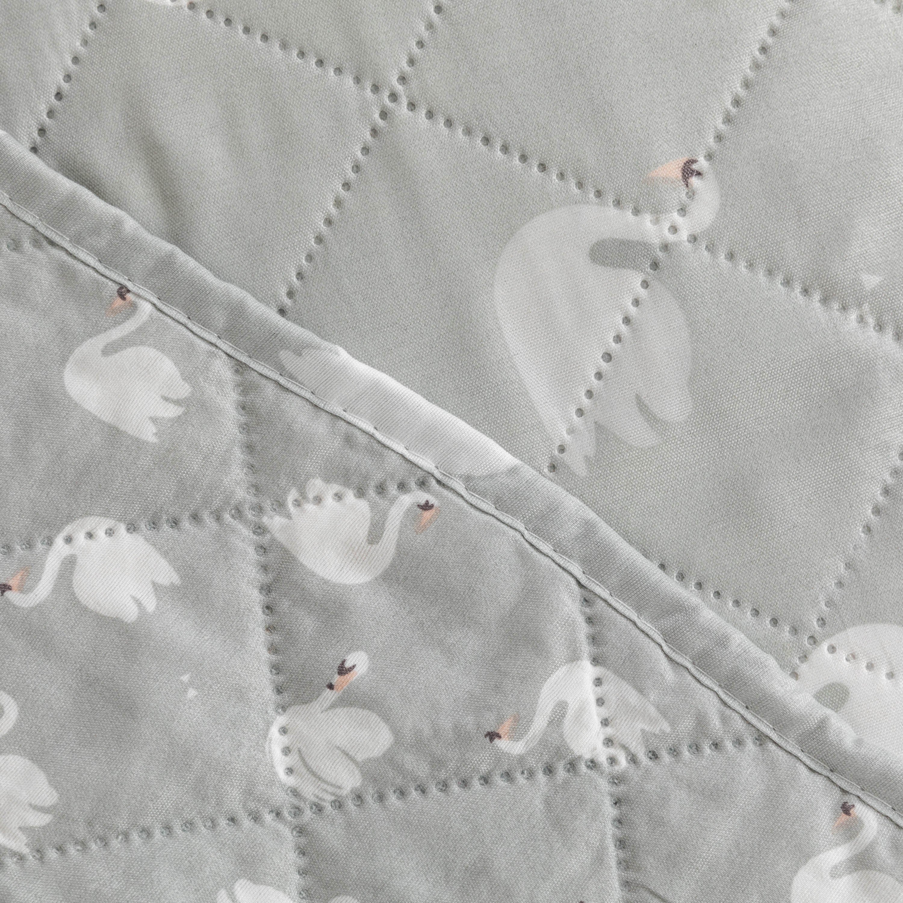 Colcha bouti Swan gris