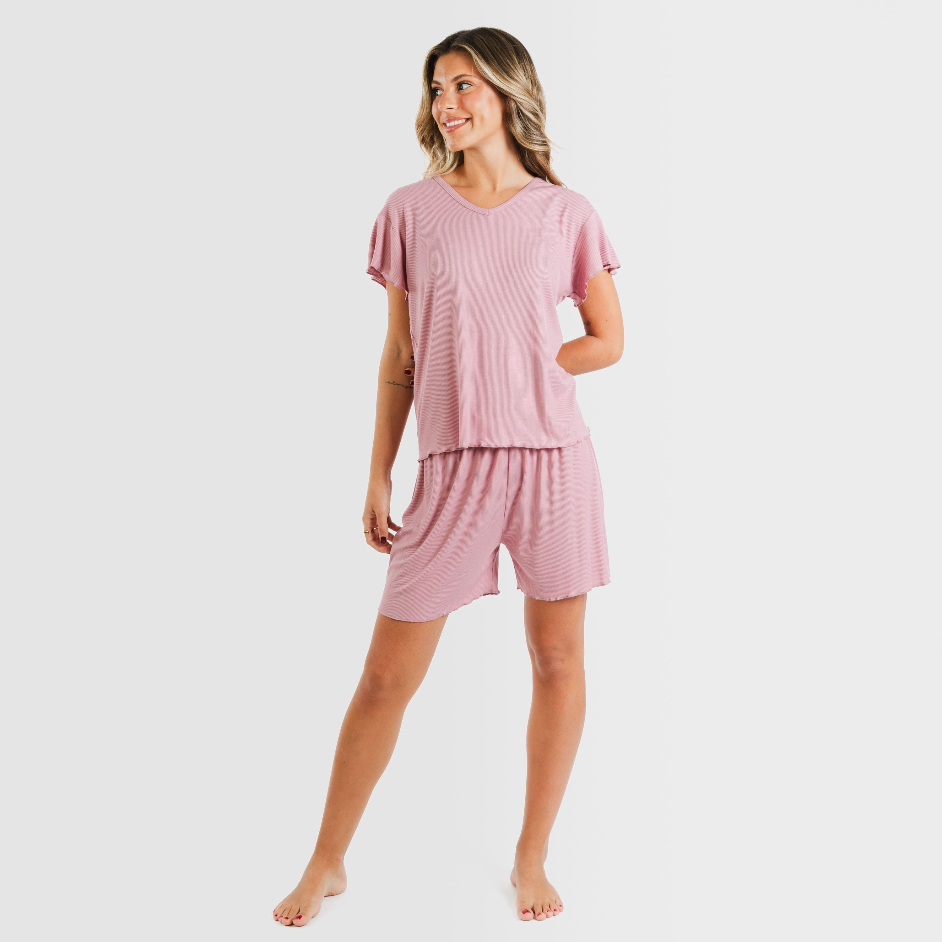 PIJAMA CRT M/CRT DONA CANALE VISCOSA LLIS