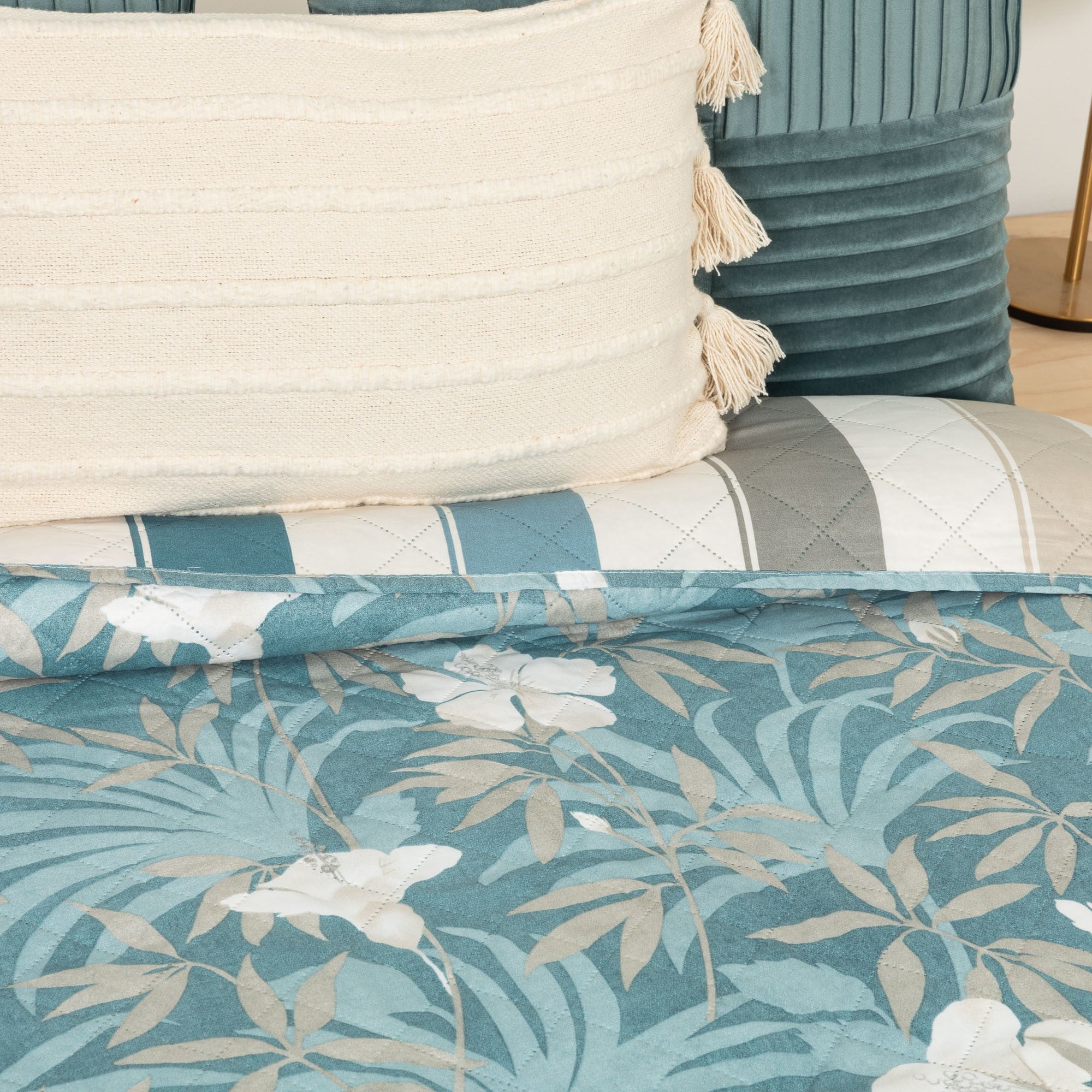 Colcha bouti Denia azul