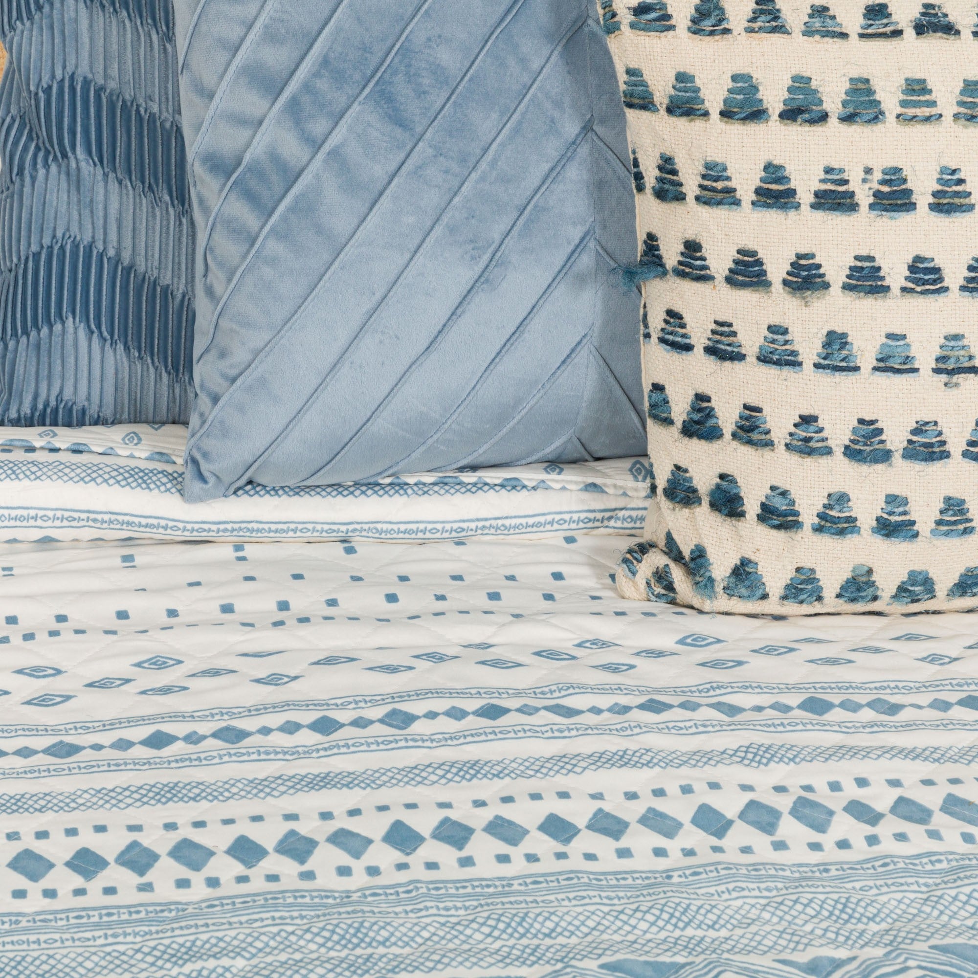 Colcha bouti Zorione índigo