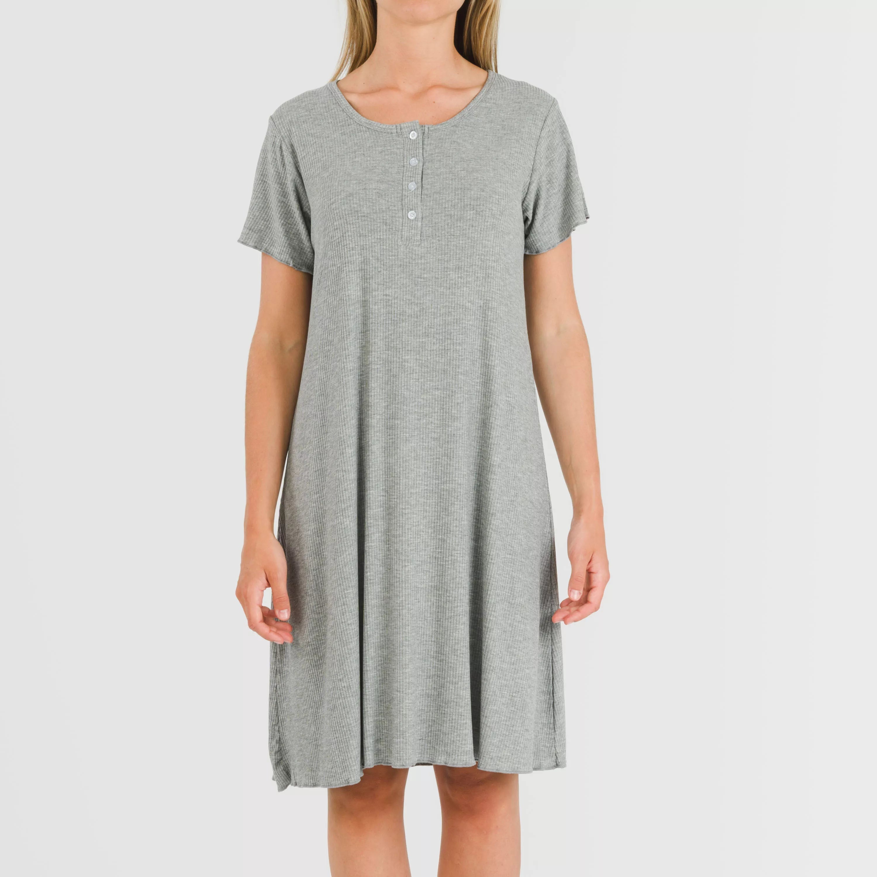 BLUSON A MANICHE CORTE A COSTINE IN VISCOSA TINTA UNITA