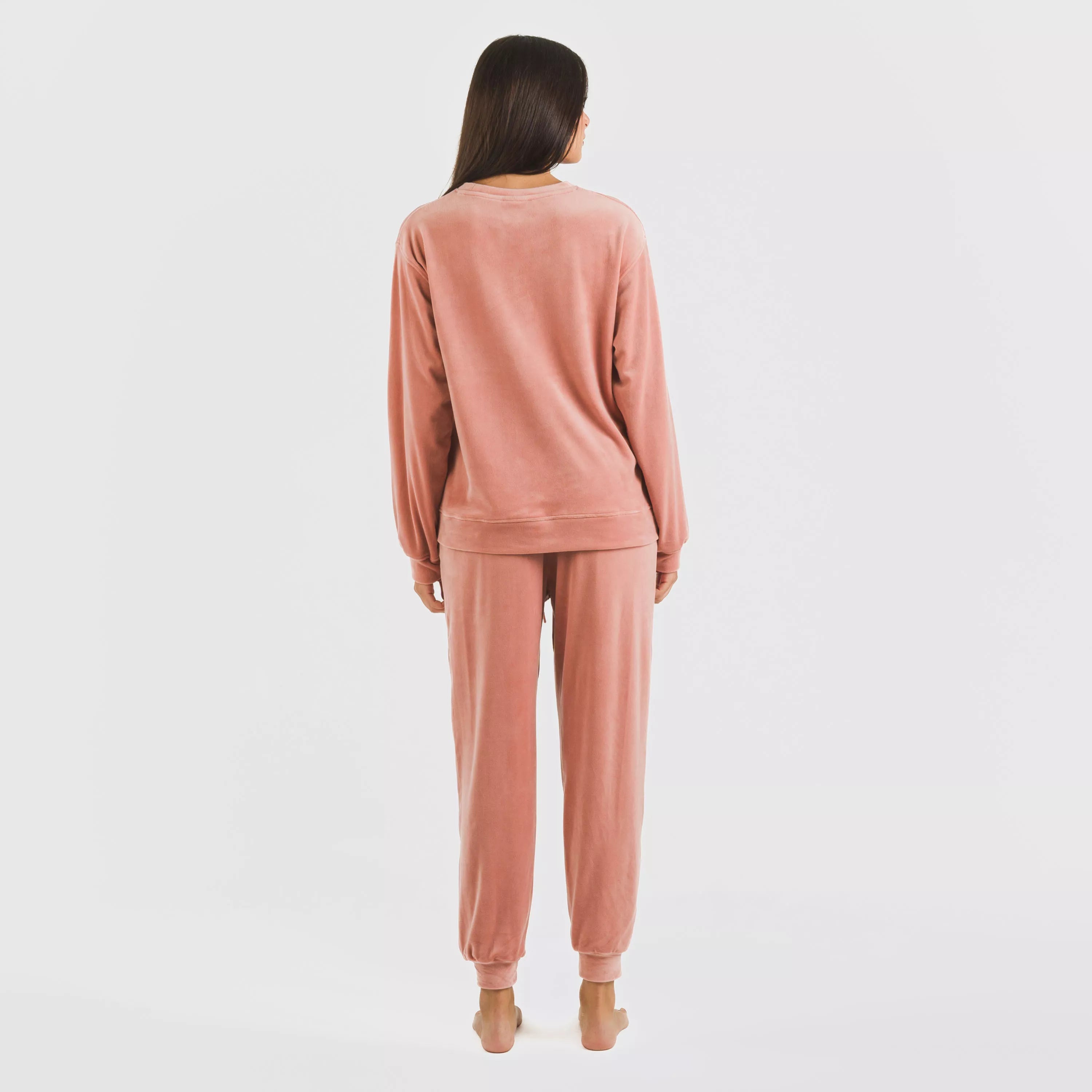 Pijama largo Velvet liso