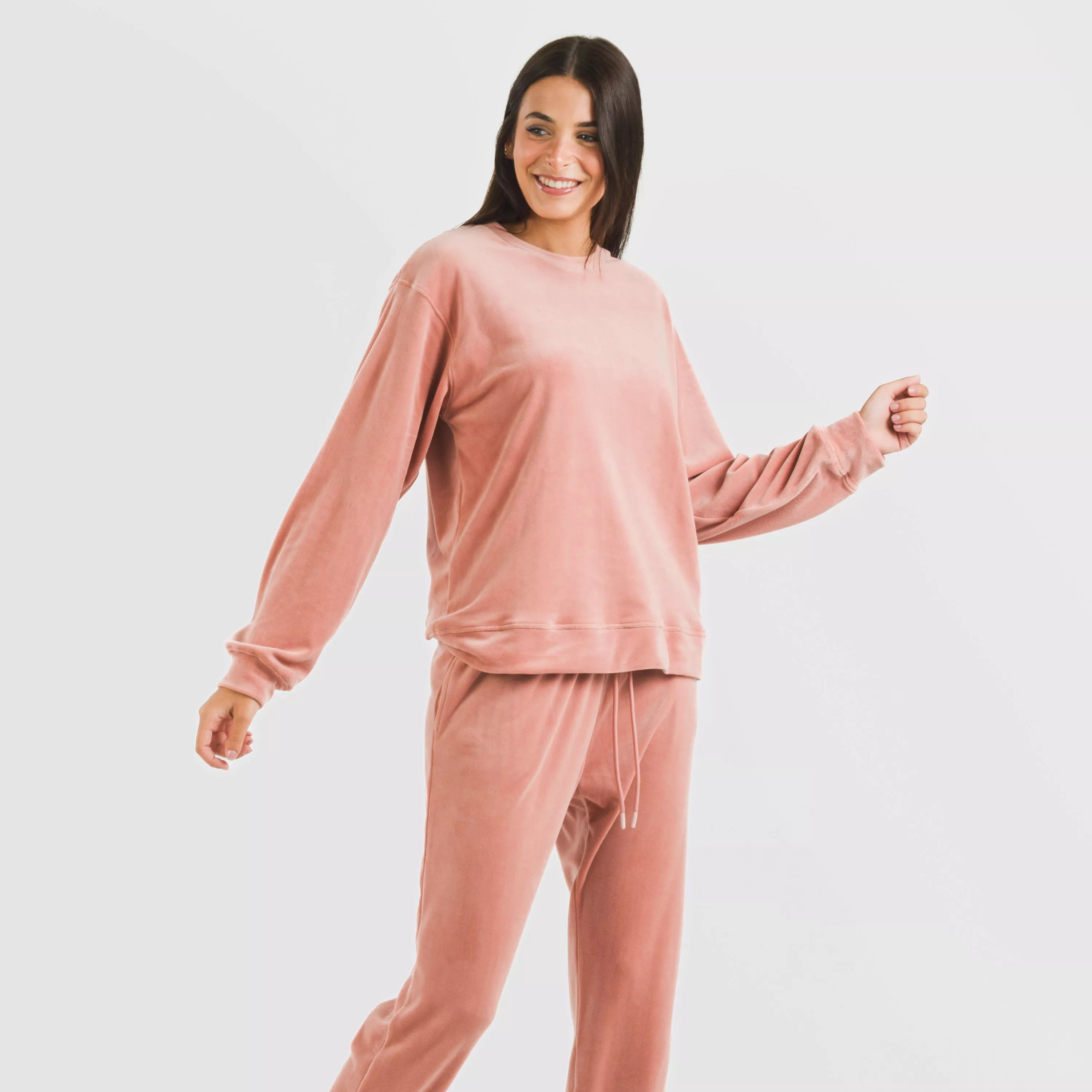 Pijama largo Velvet liso