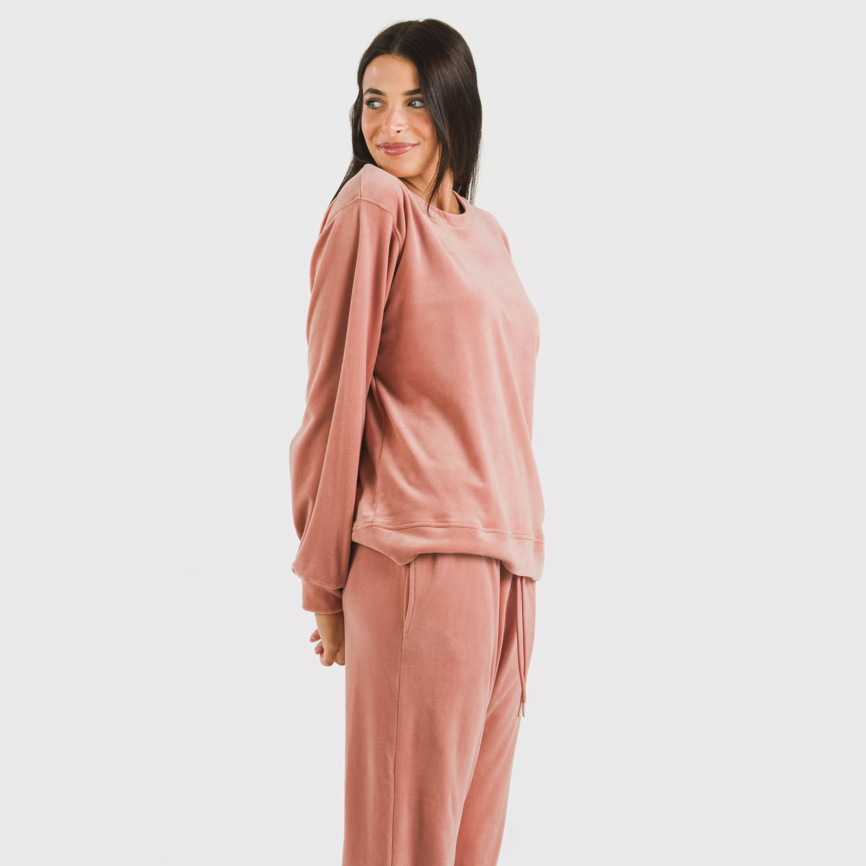 Pijama largo Velvet liso