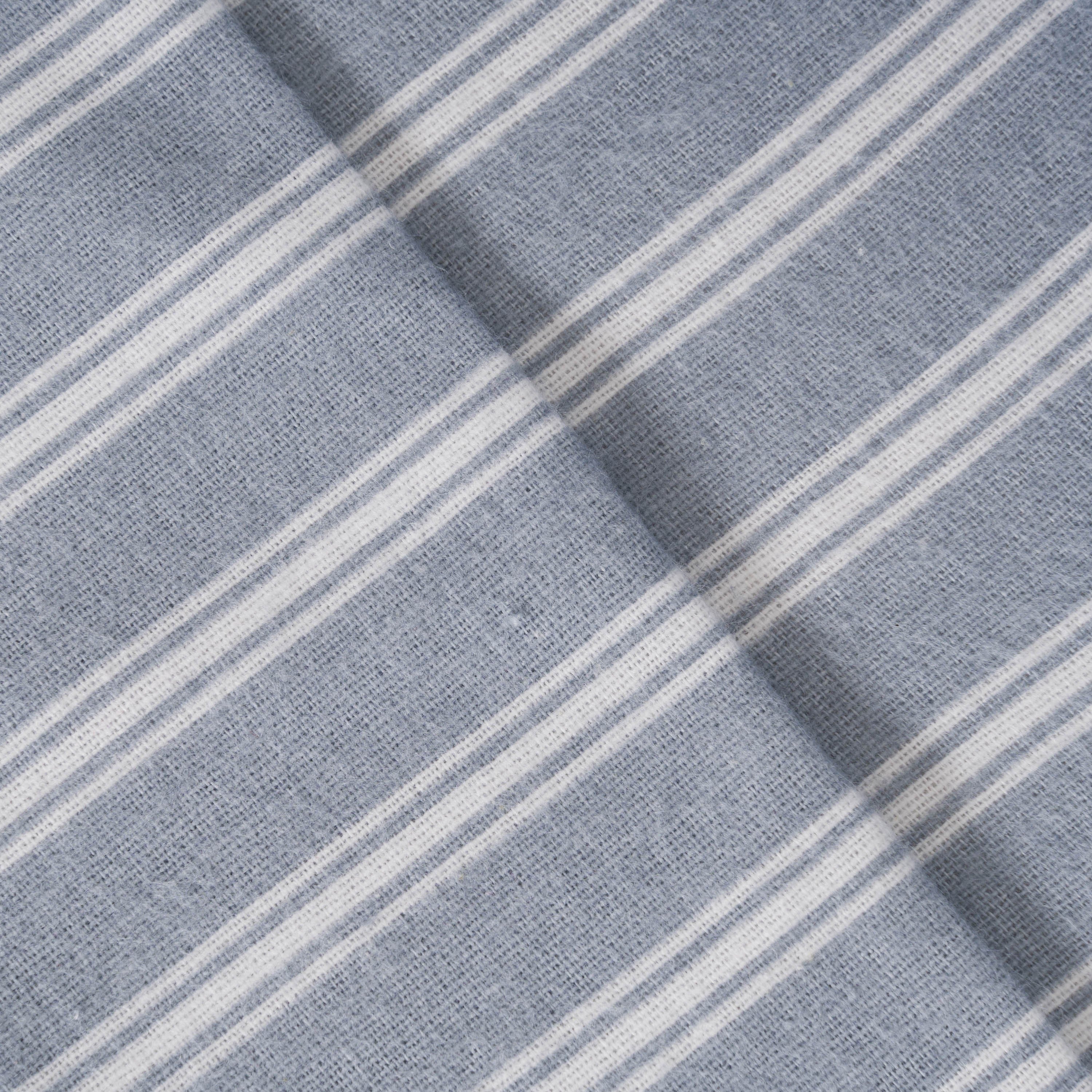 Conjunto de lençóis de flanela listrada Indigo Marseille