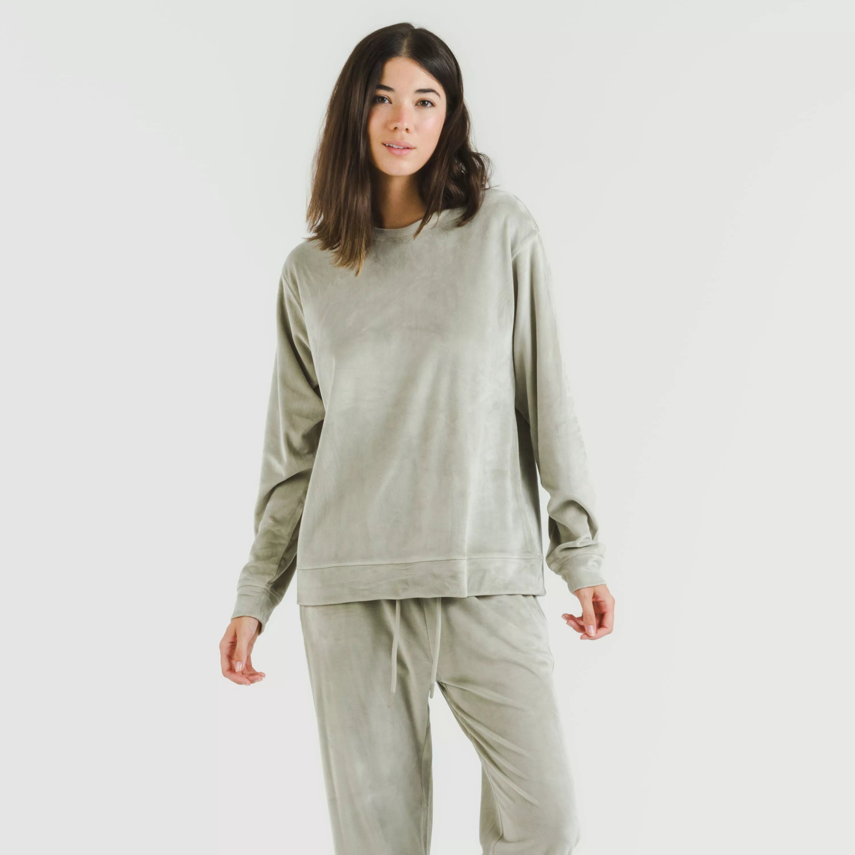 Pijama largo Velvet liso