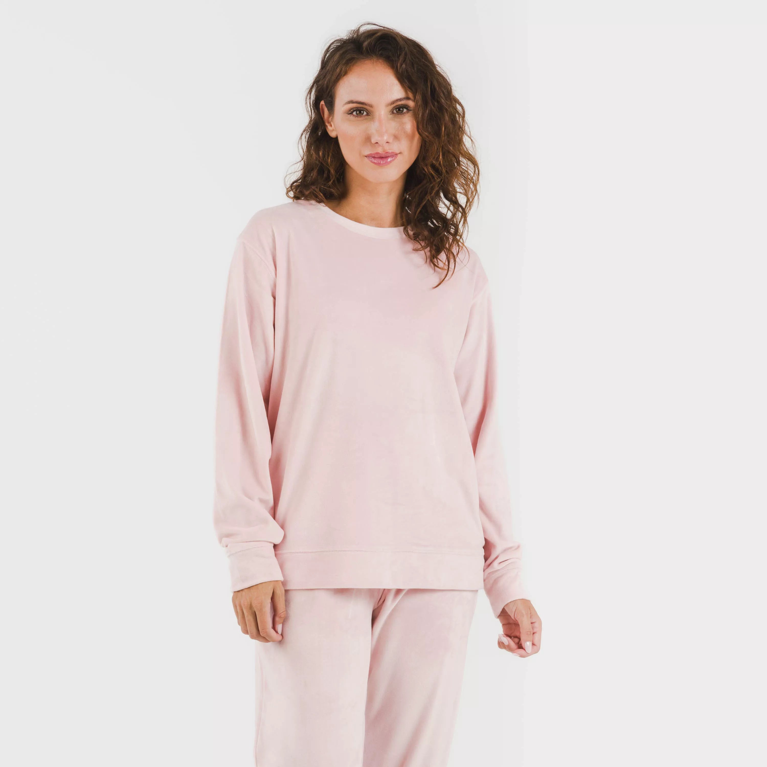 Pijama largo Velvet liso