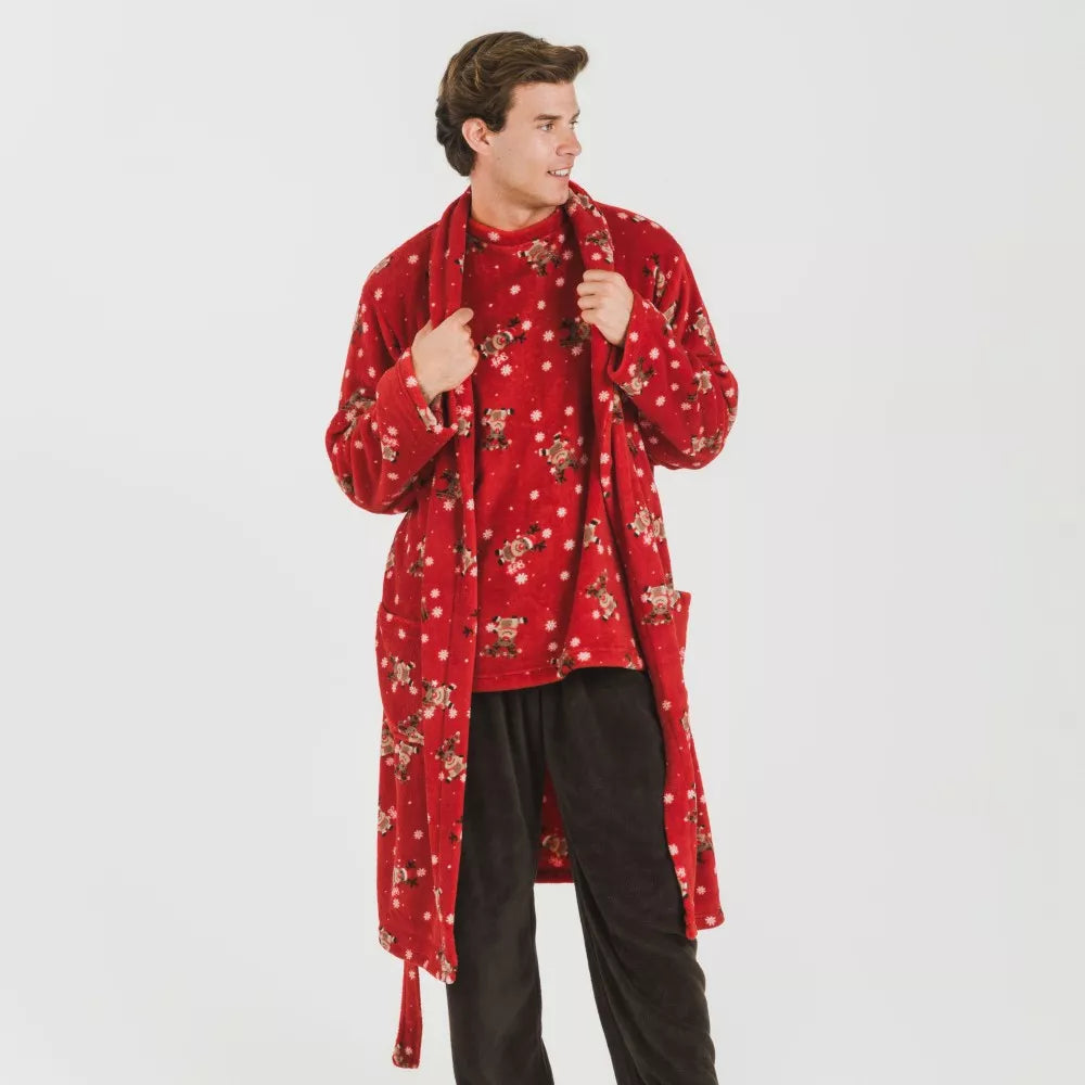 Bata coral hombre Rodolfo rojo