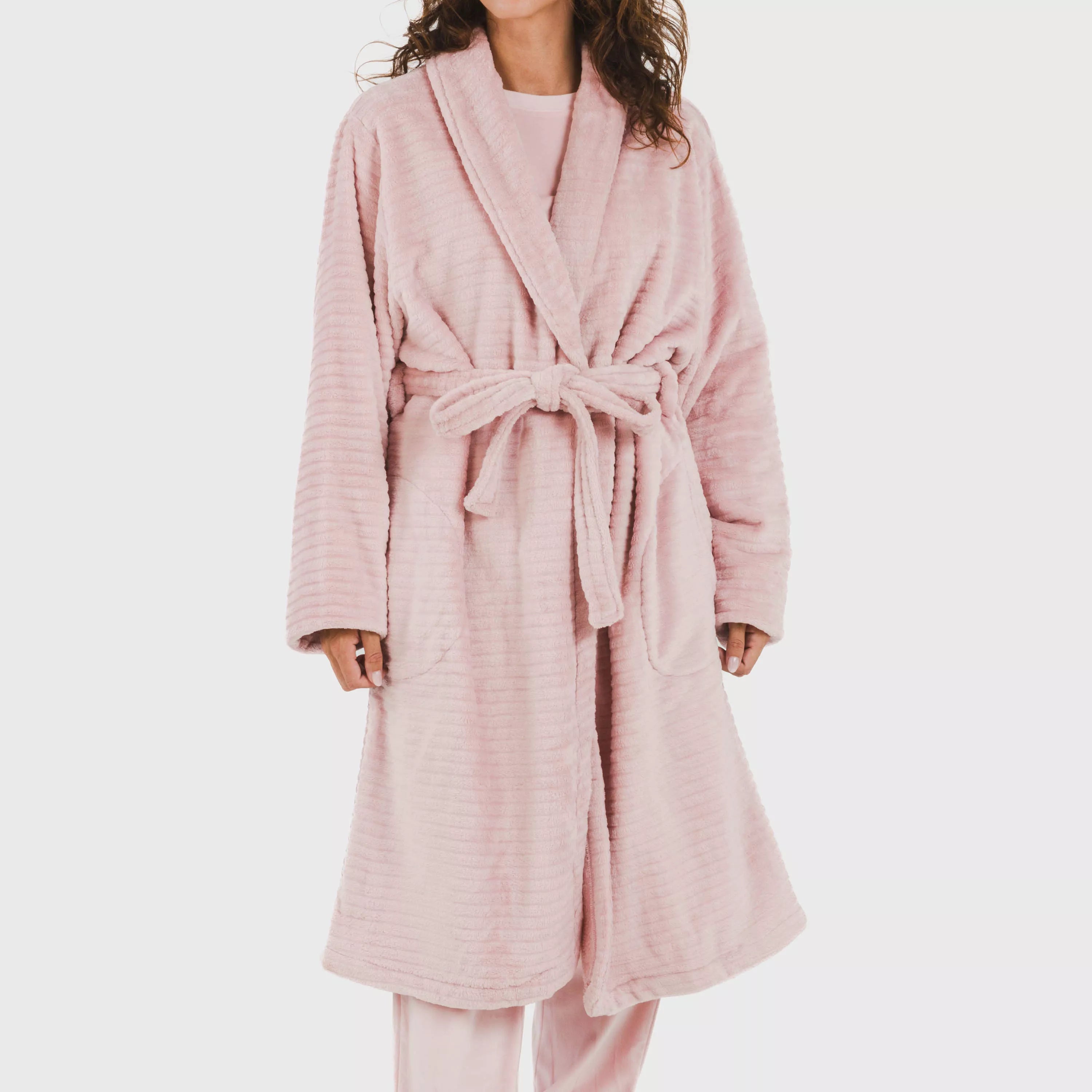 Bata terciopelo Raya lisa