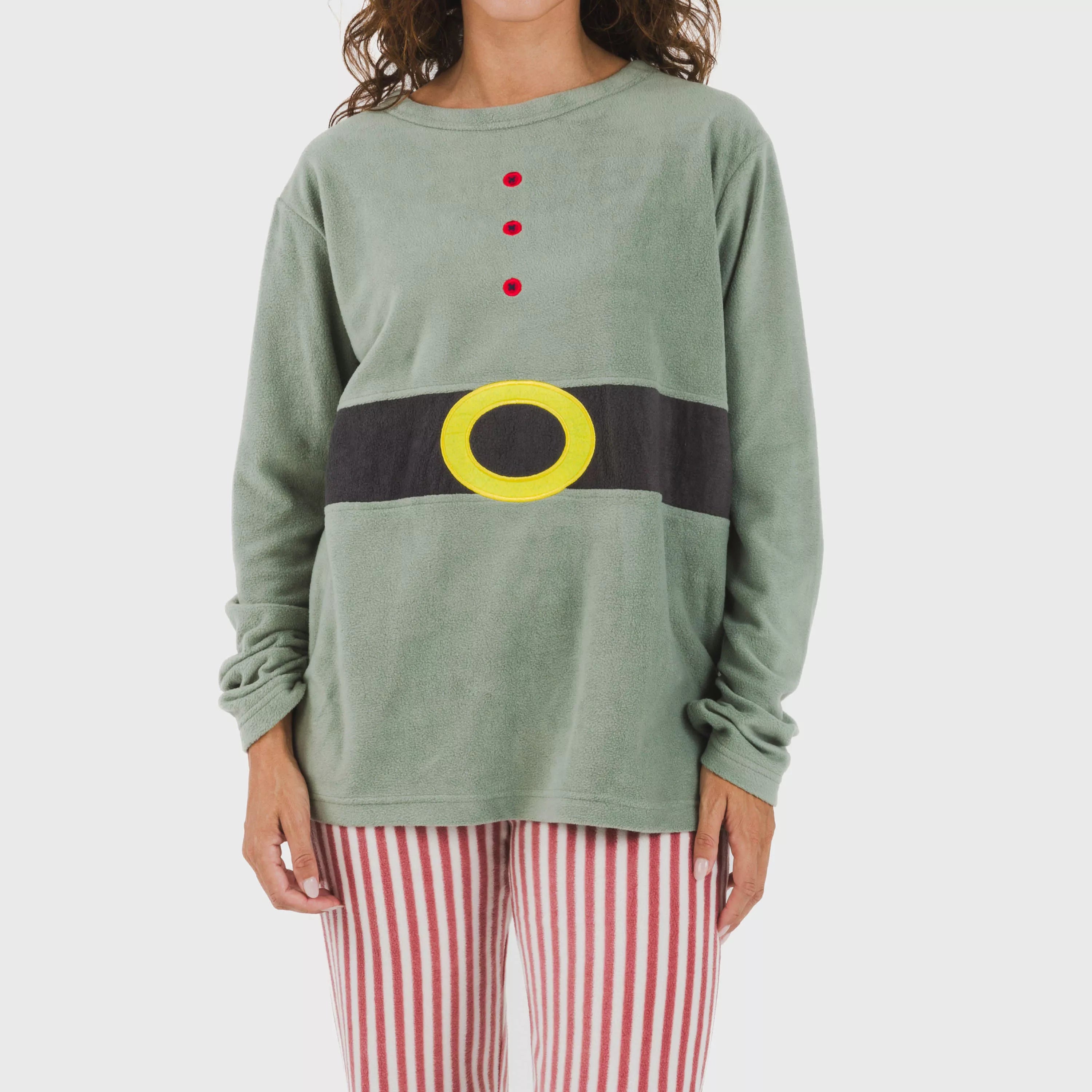 Pijama polar Leto verde tiffany