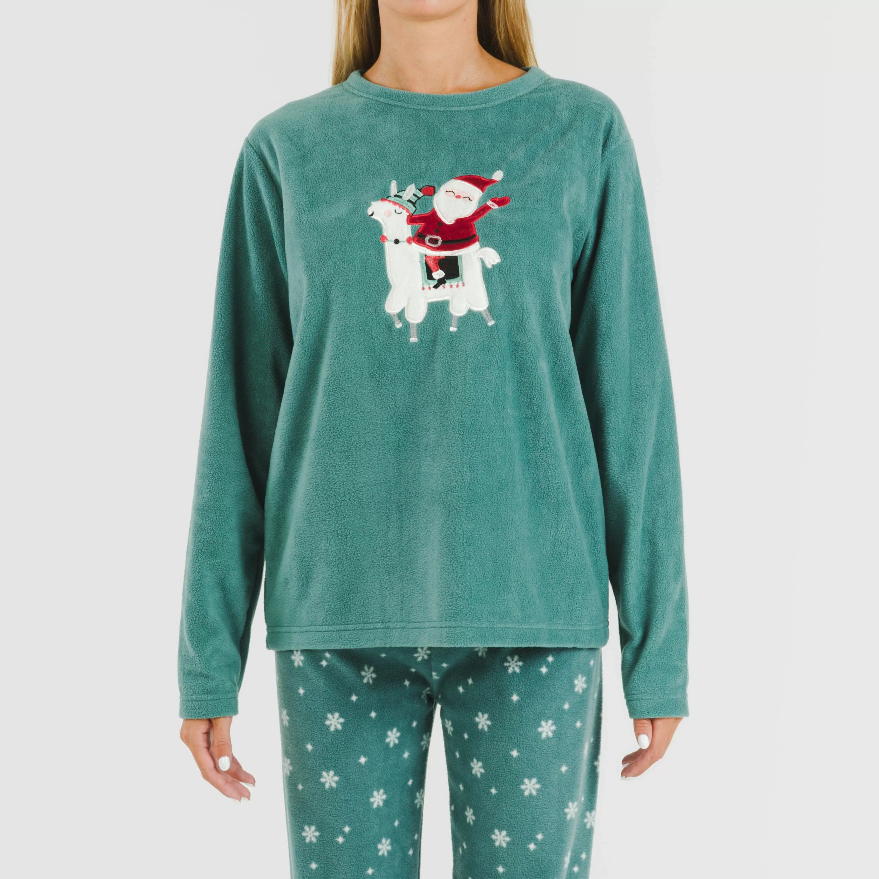 Pijama polar Elf verde frances