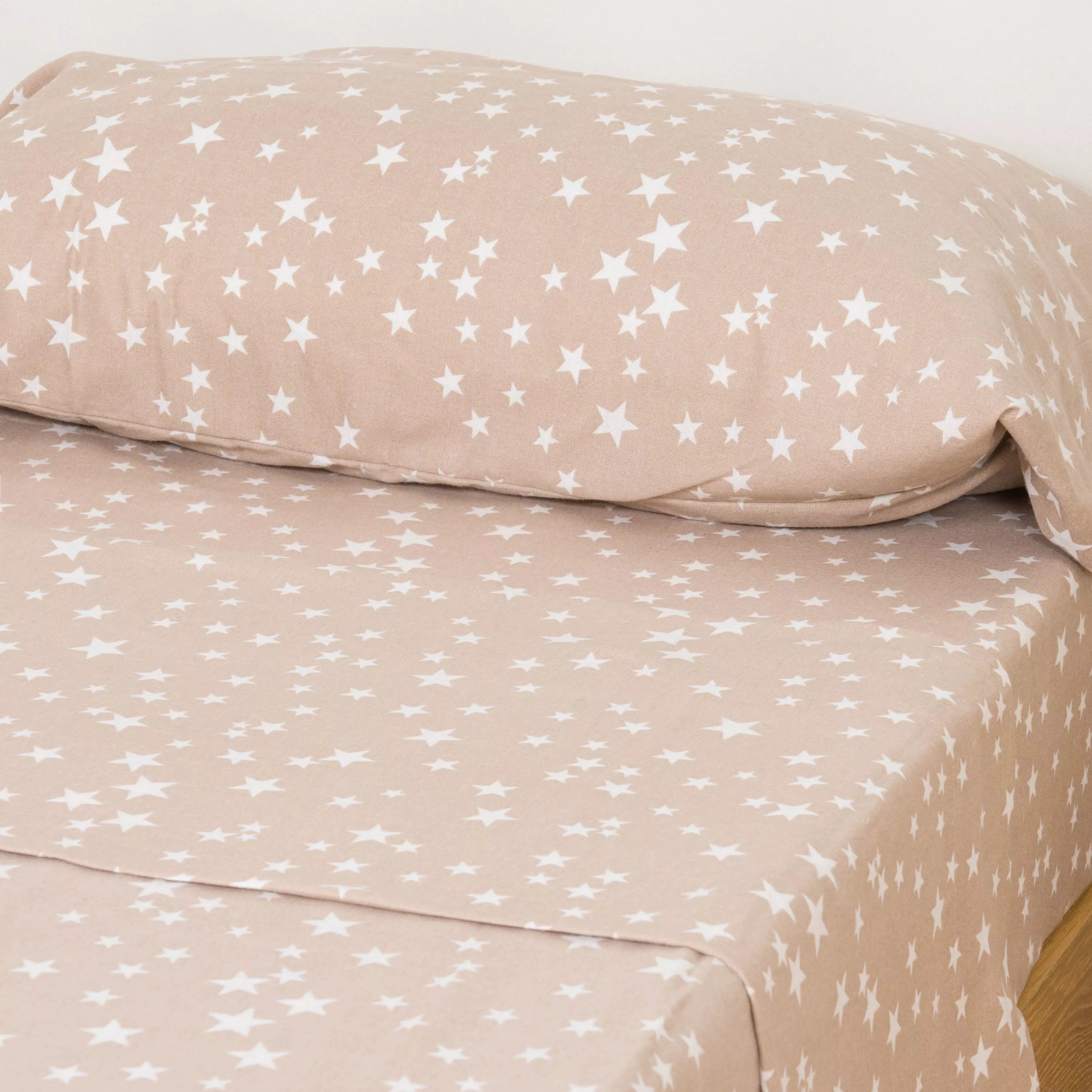 Jogo de lençóis de flanela Universe Sand