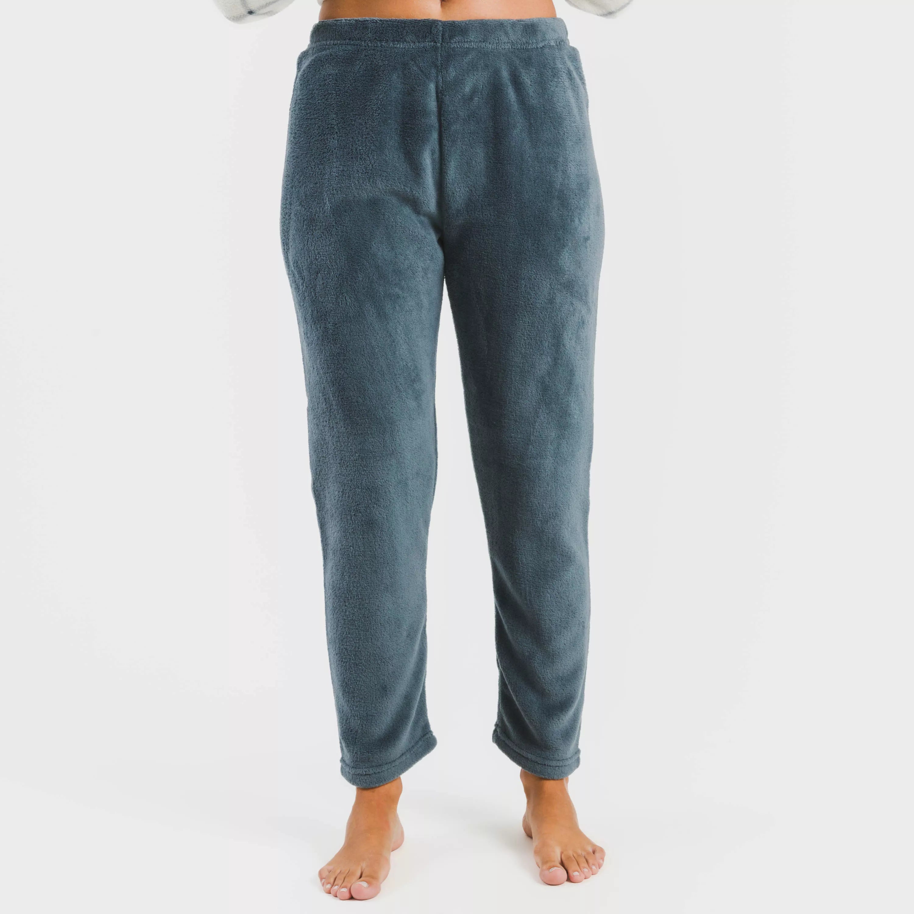 Pijama coral, xadrez azul Dua