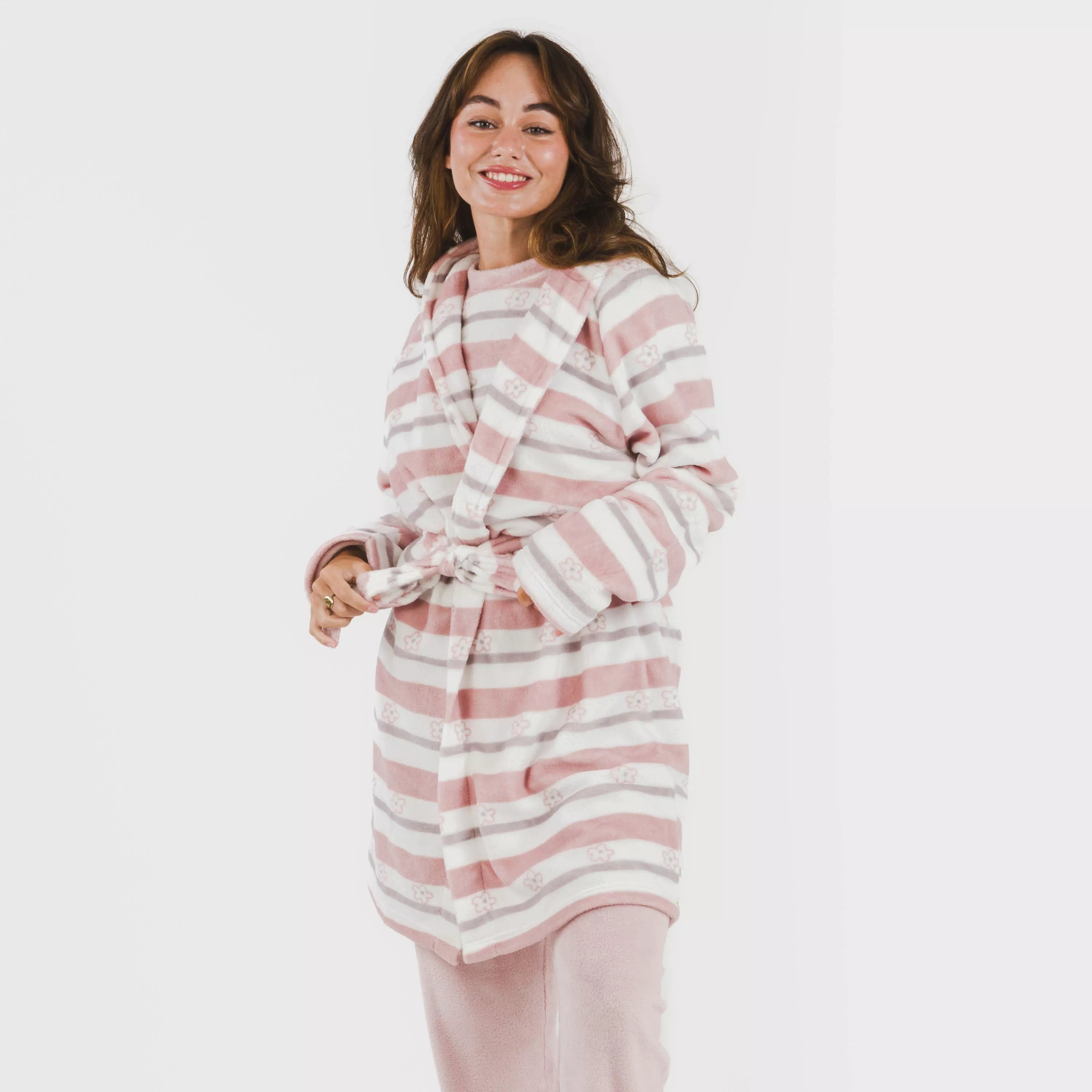 ABITO CORALLO A RIGHE WILMA