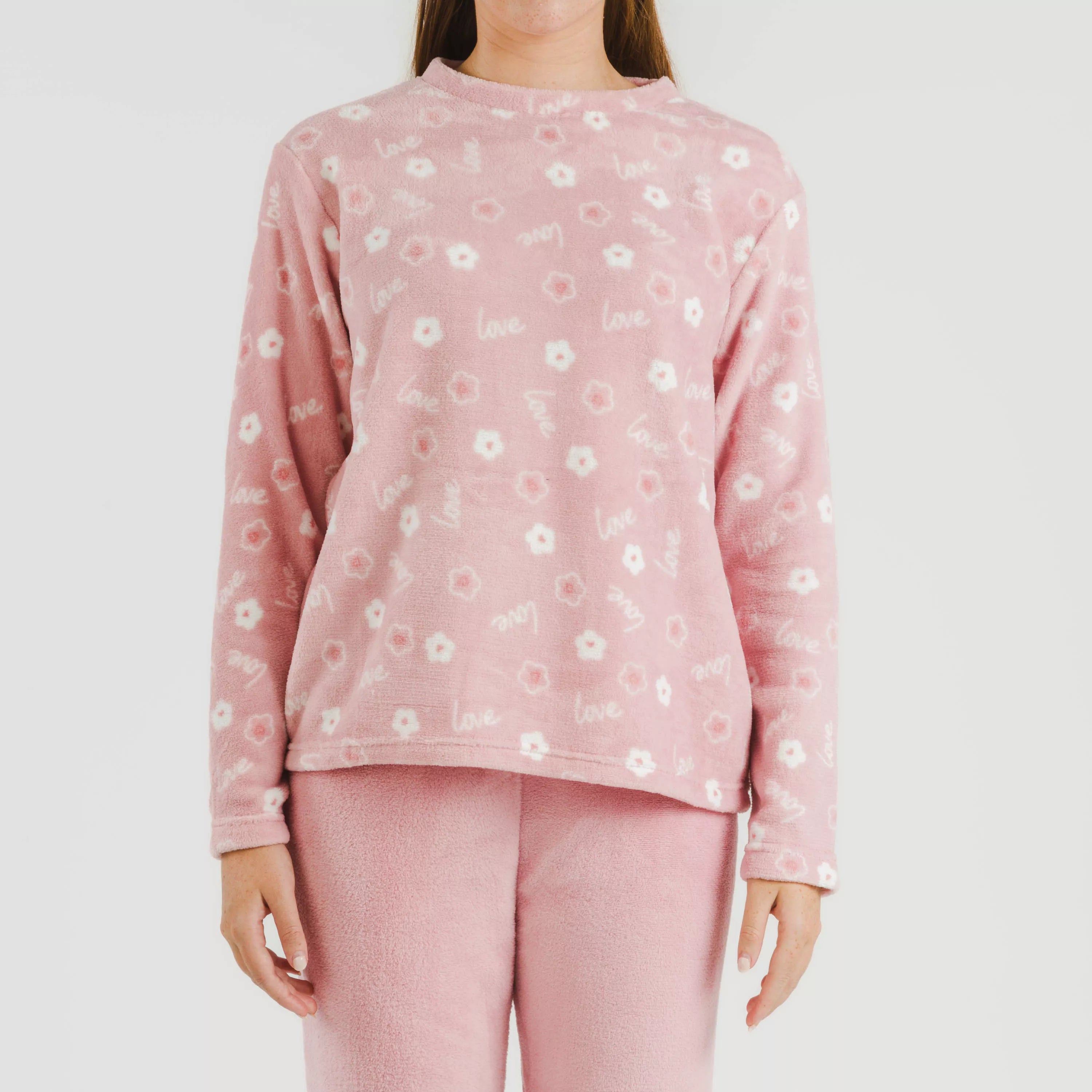 Pijama coral Vickie rosa palo