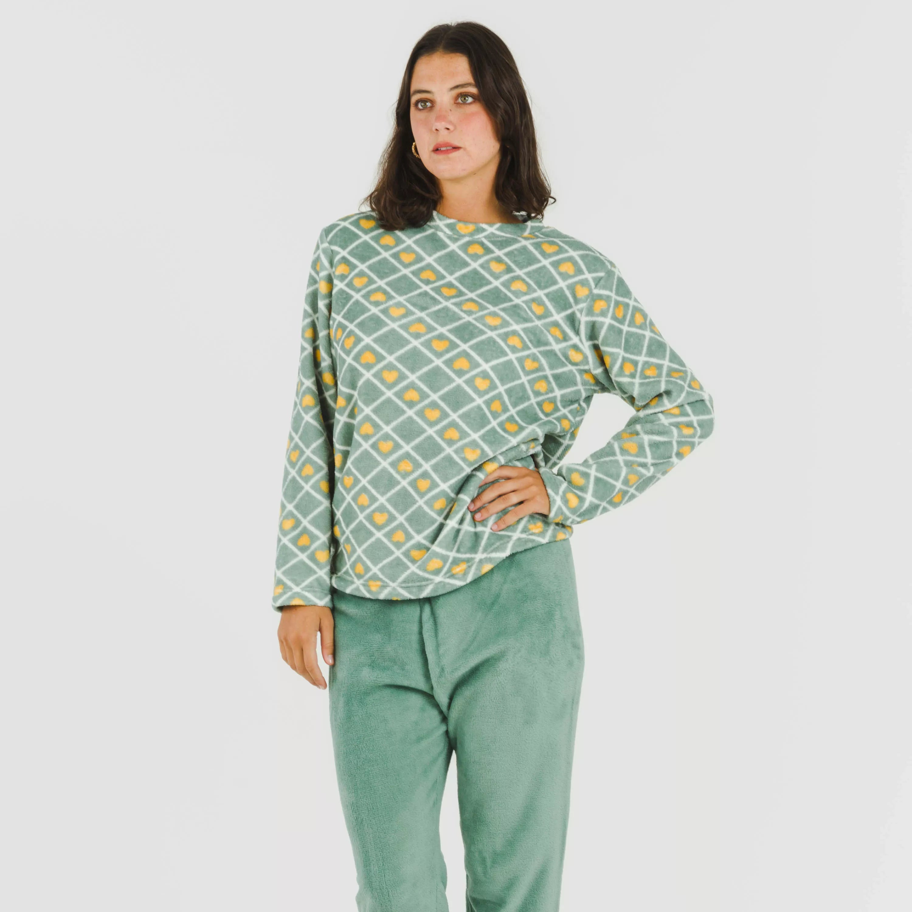 pijama Ilena verde coral