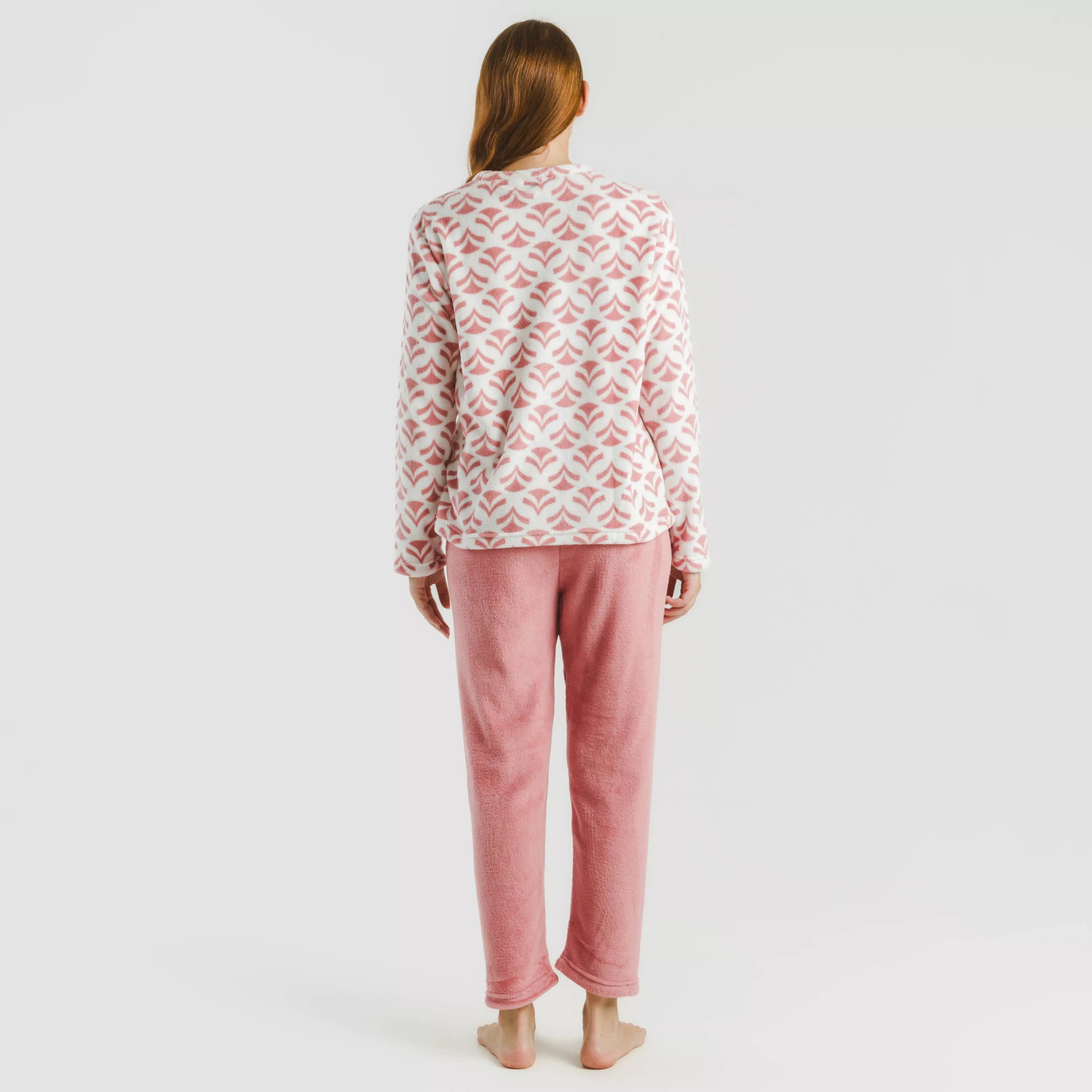 Pijama coral Etea malva
