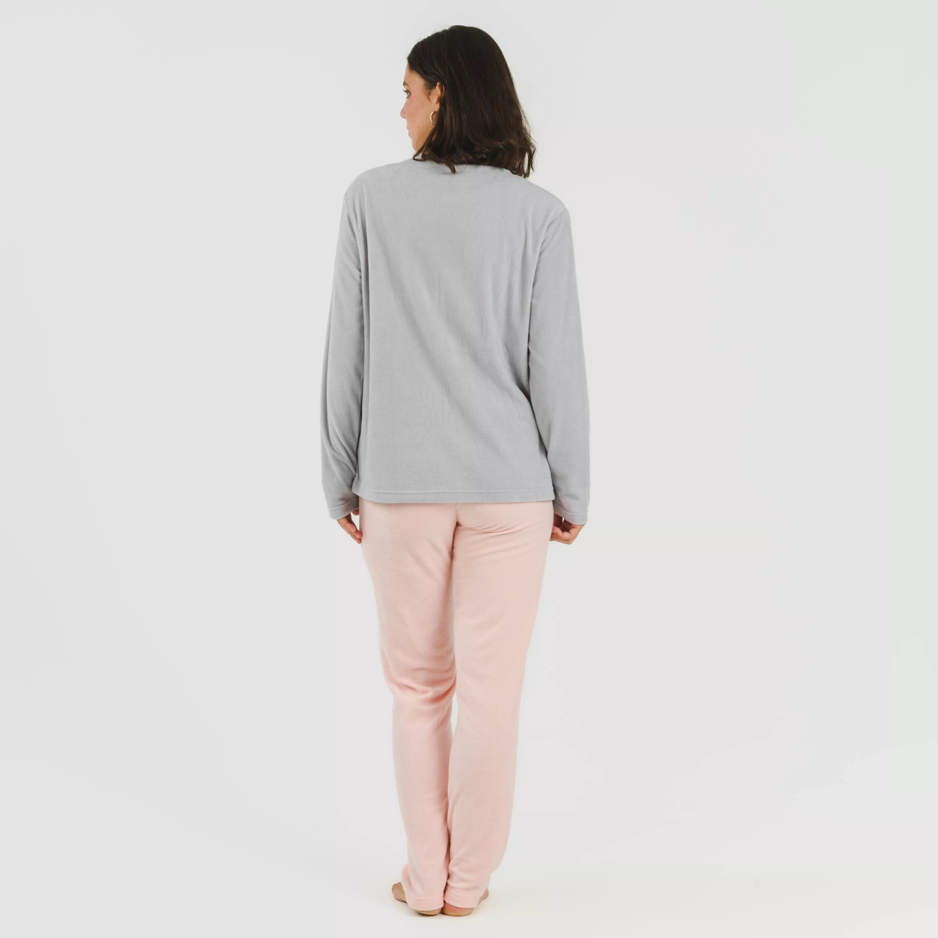 Pijama polar Gnome rosa