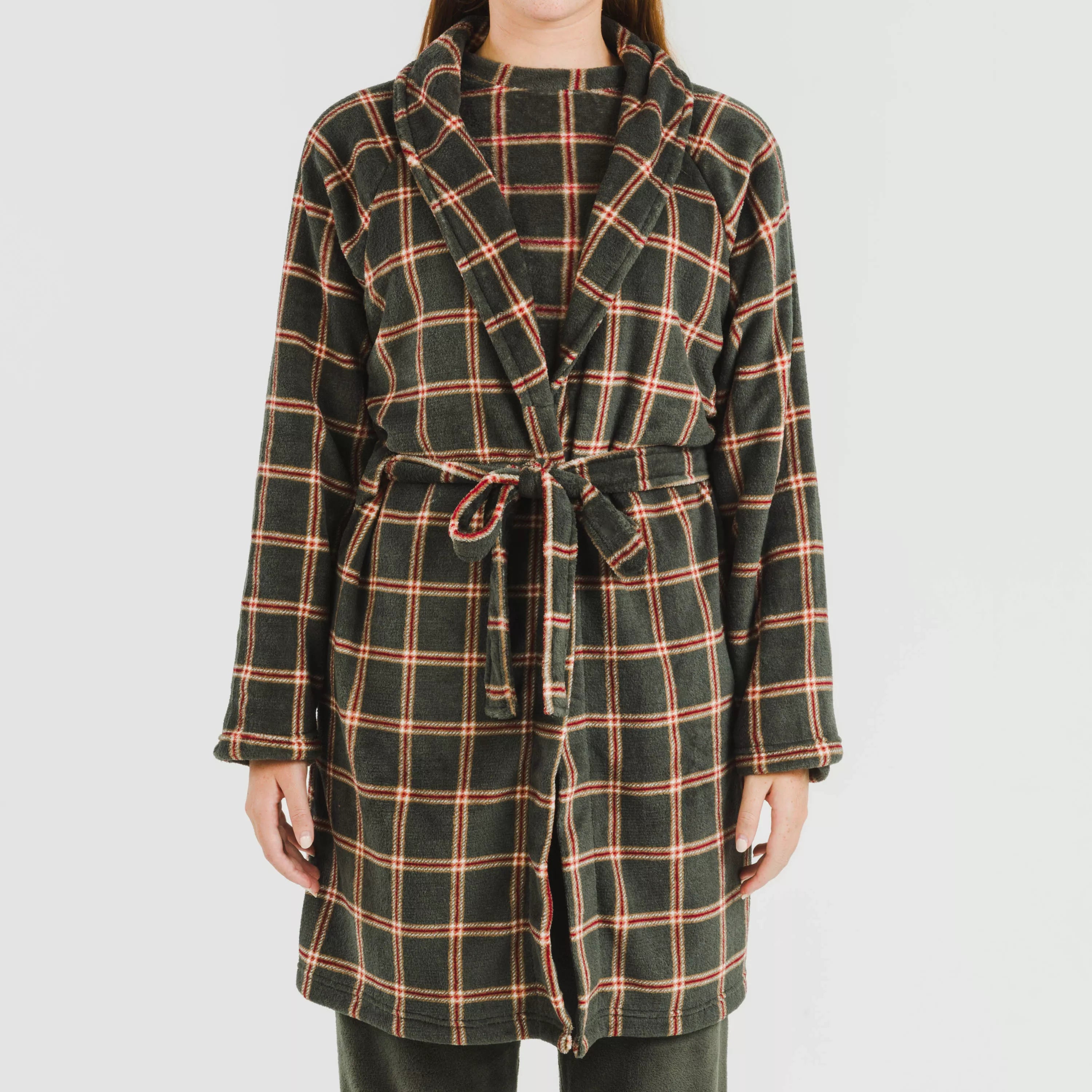 Bata coral Cuadro Nelby verde caceria