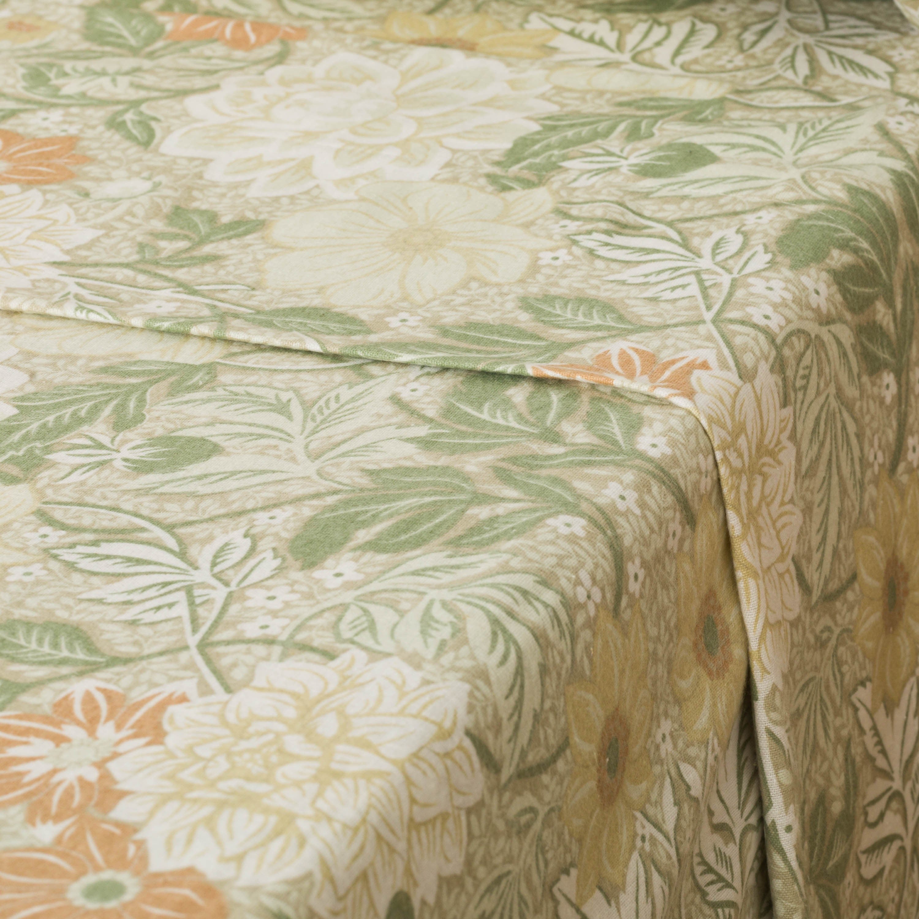 Juego de sábanas franela Clementina verde