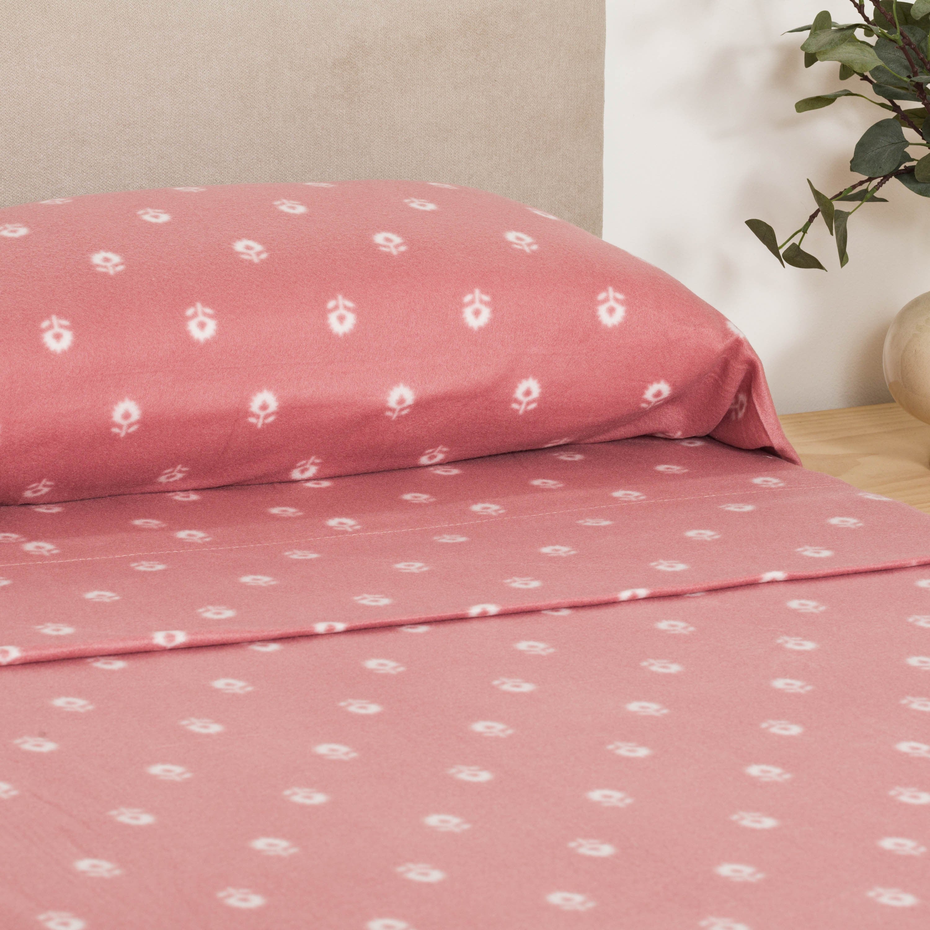 Juego de sábanas pirineo Baby malva