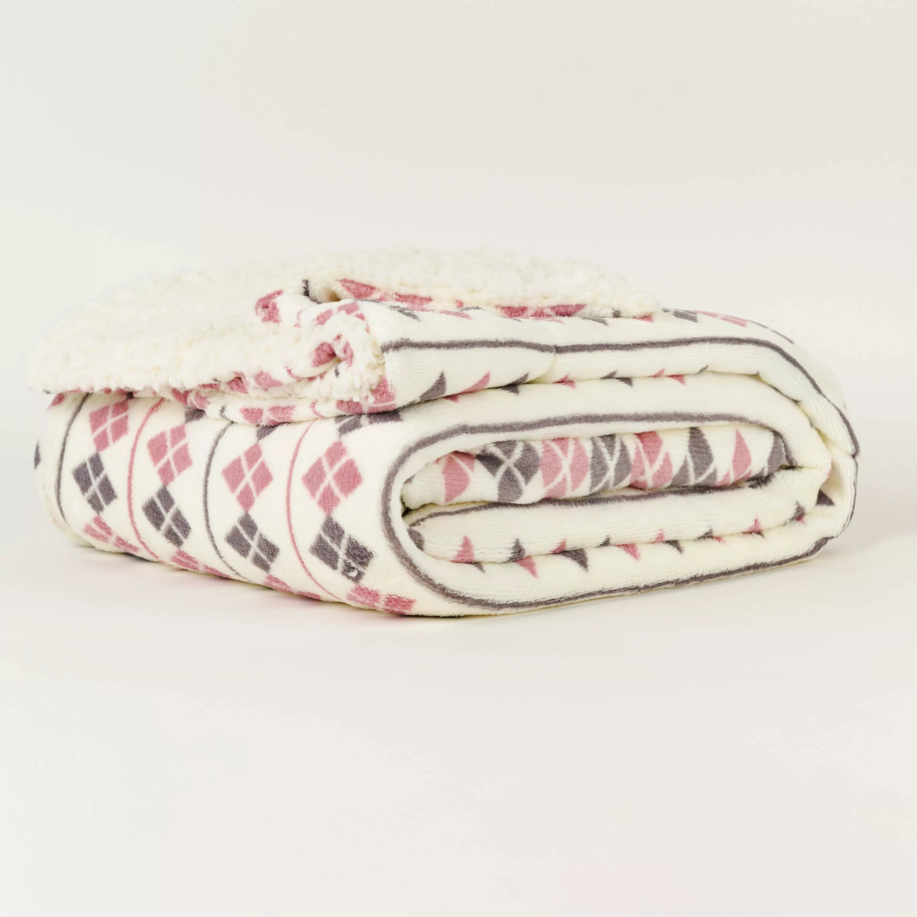 Manta sherpa Casimira malva