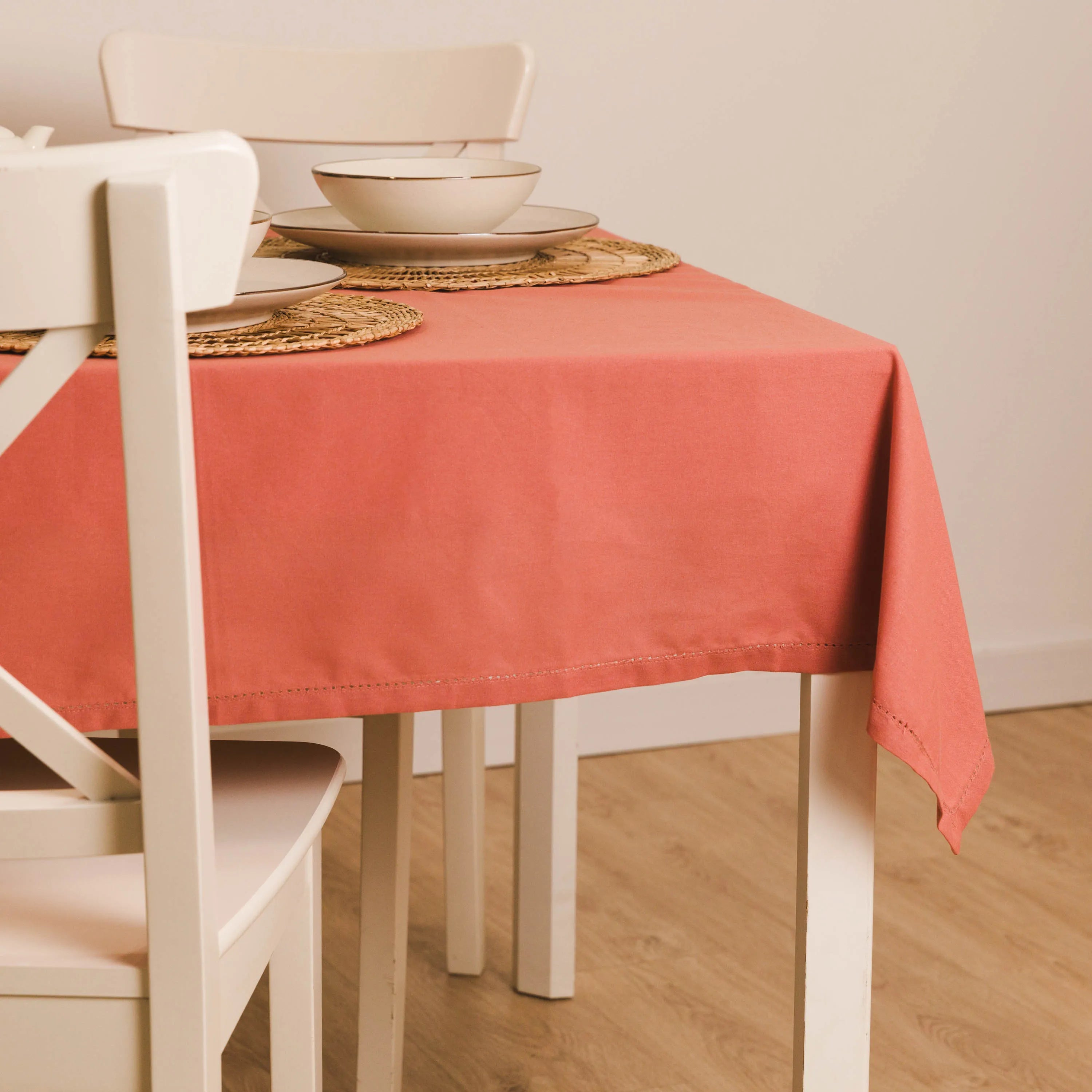 Mantel antimanchas algodón liso