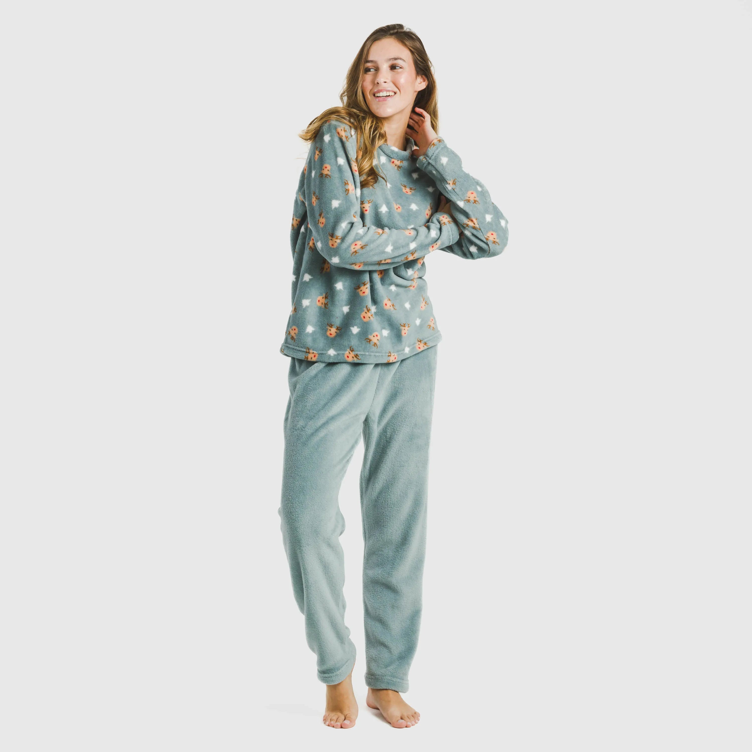 Pijama coral Tatini verde tiffany