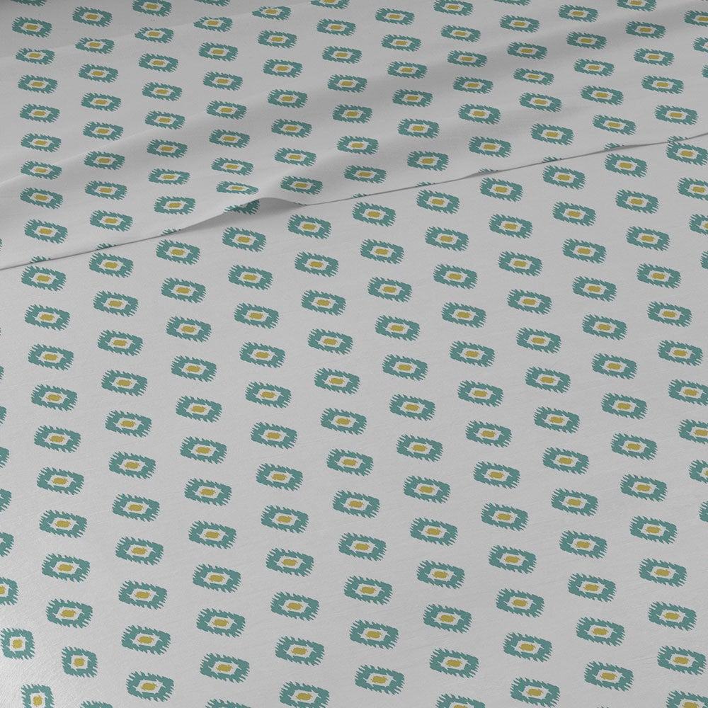 Juego de sábanas algodón Joy agua marina