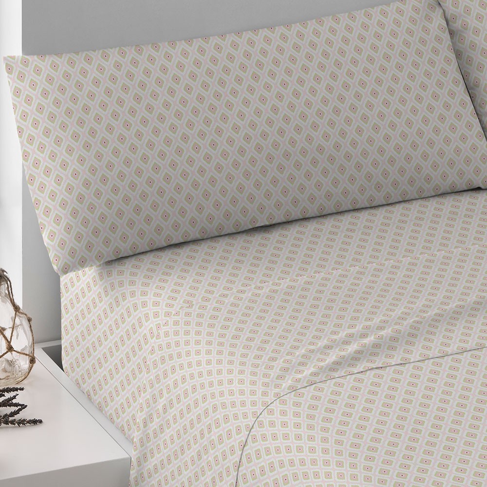 Juego de sábanas algodón Brunette malva