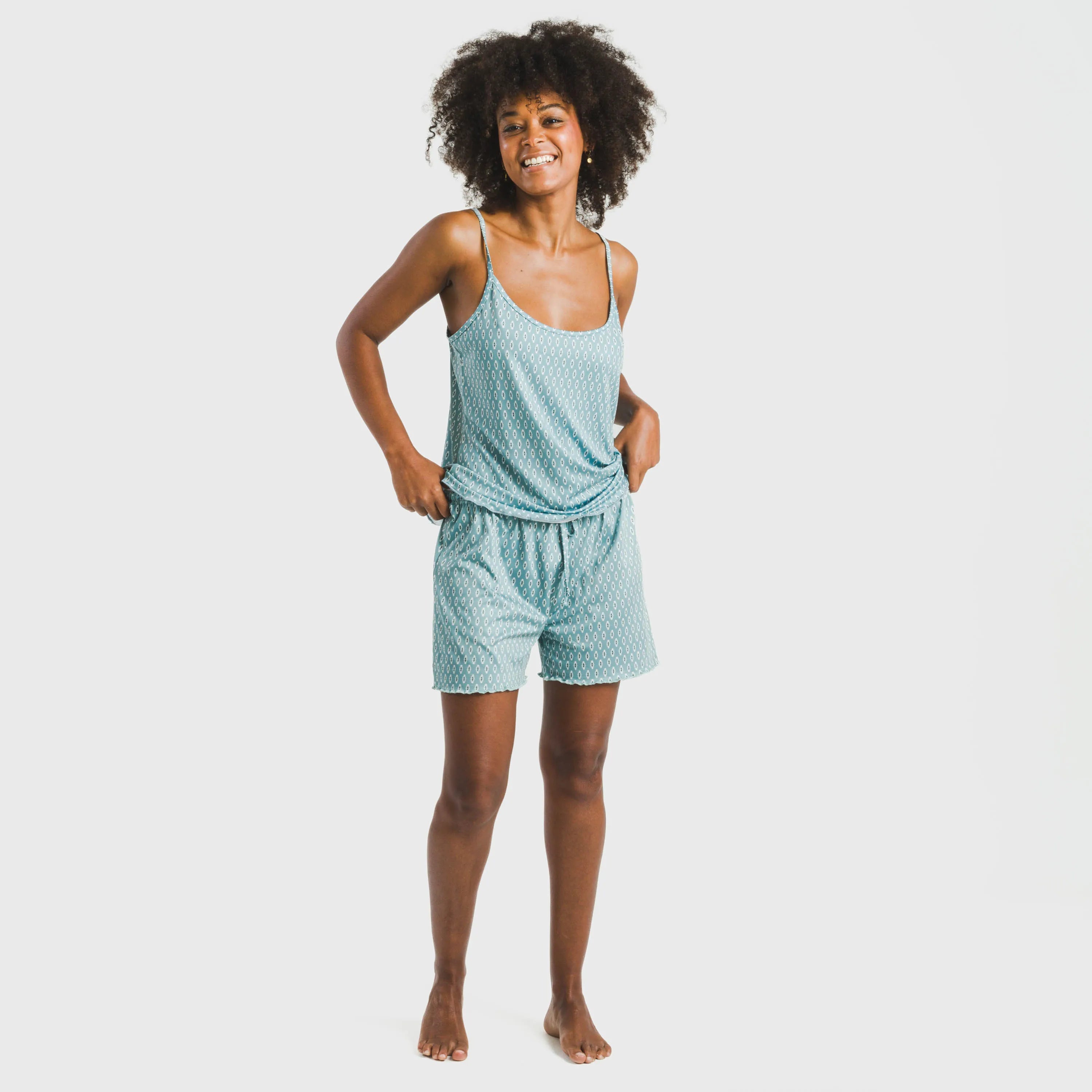 Pijama tirantes mujer soft Walia agua marina