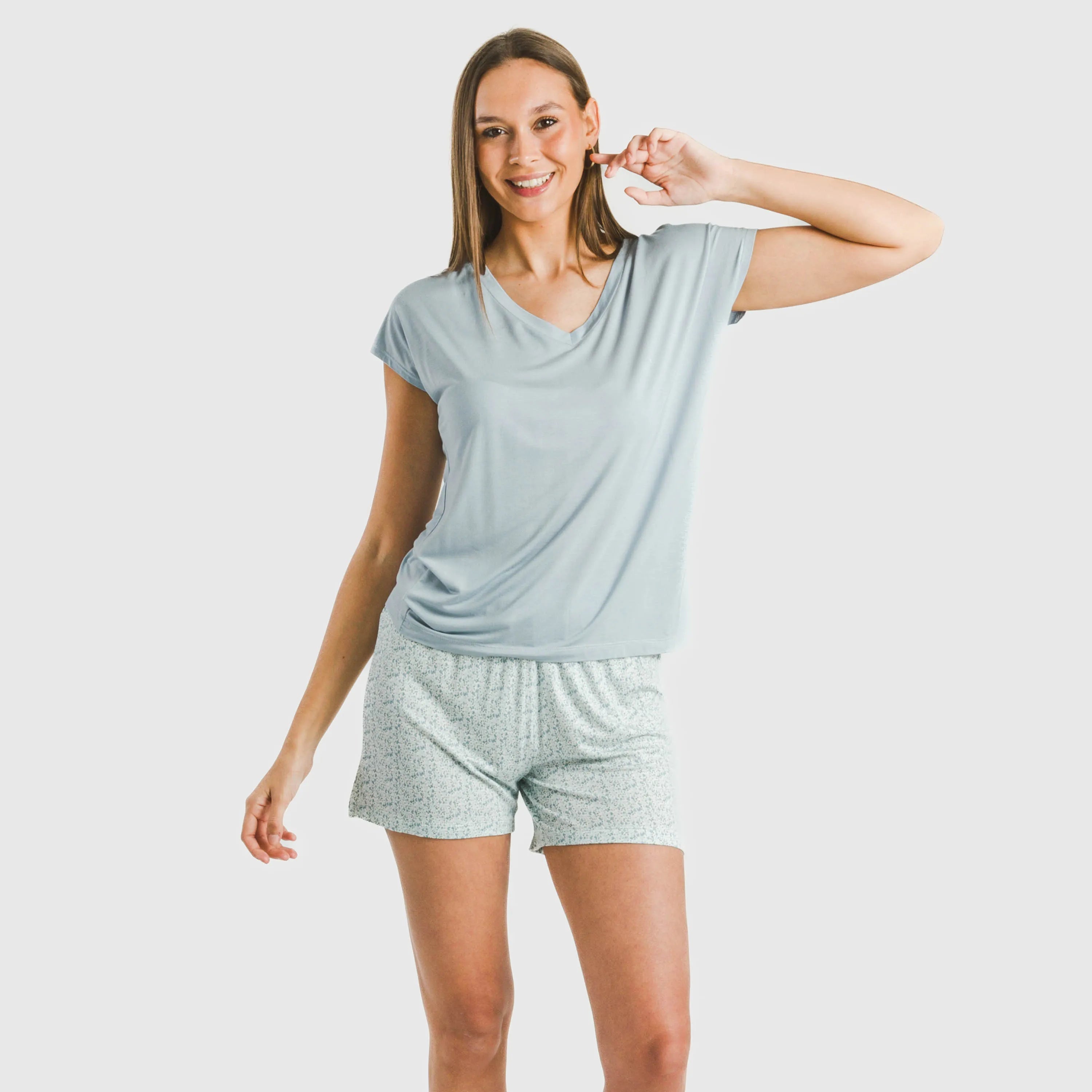 PIJAMA CTR M/FLUIDA DONA VISCOSA CRIS