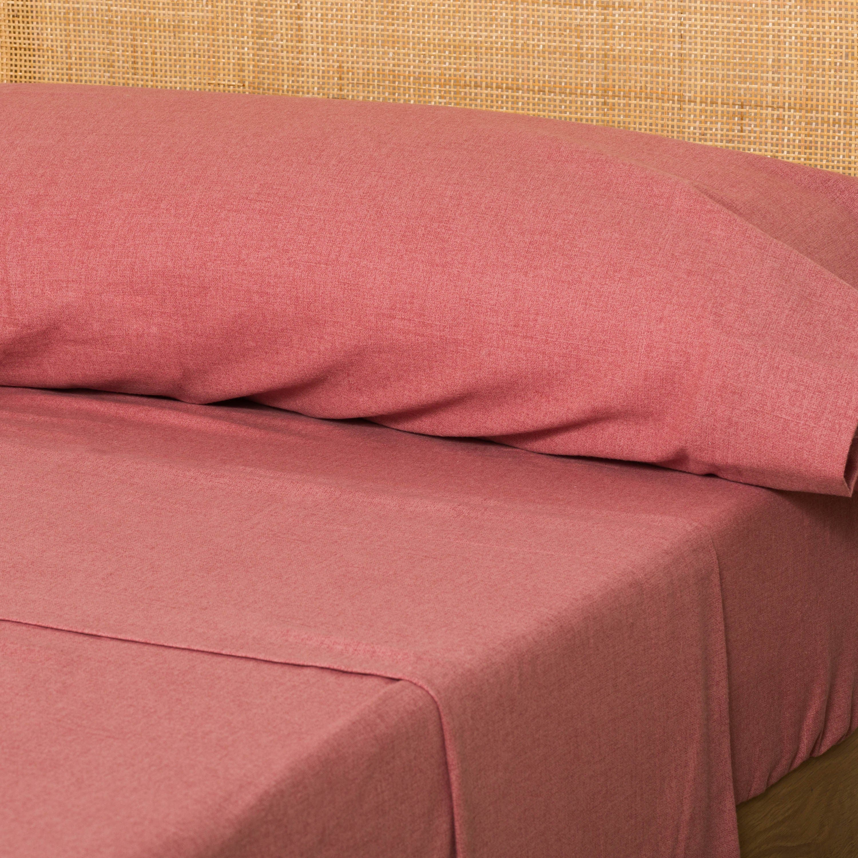 Juego de sábanas franela lisa