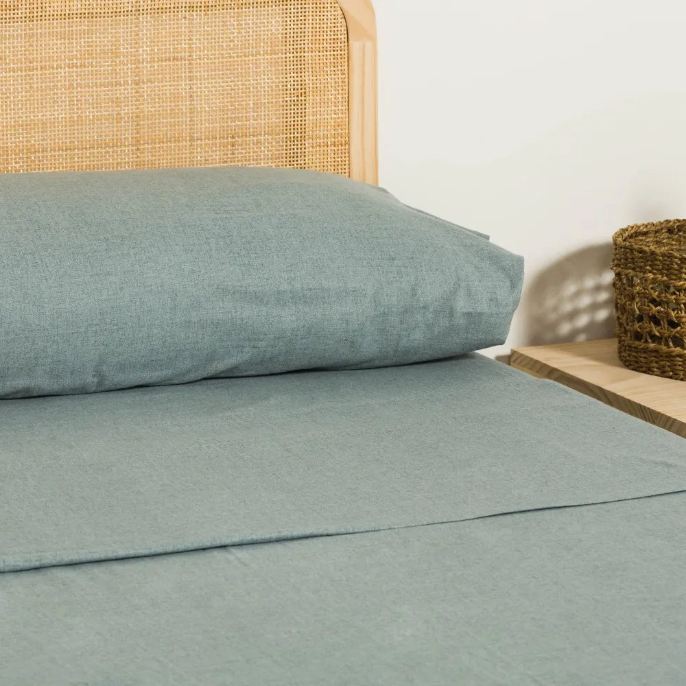 SET LENZUOLA IN FLANELLA SOLIDA