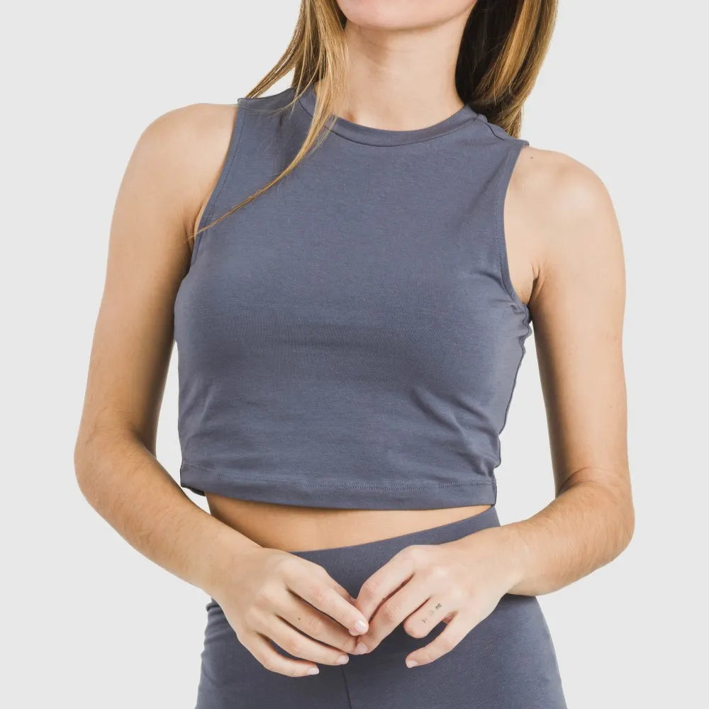 Top sportivo con spalline da donna alg