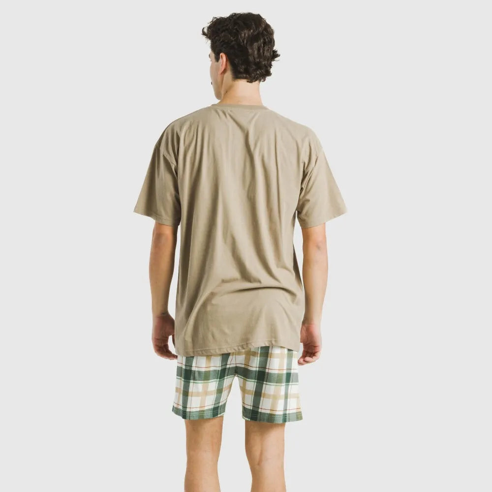 PIJAMA CURT ALG HOME QUADRE NORIC