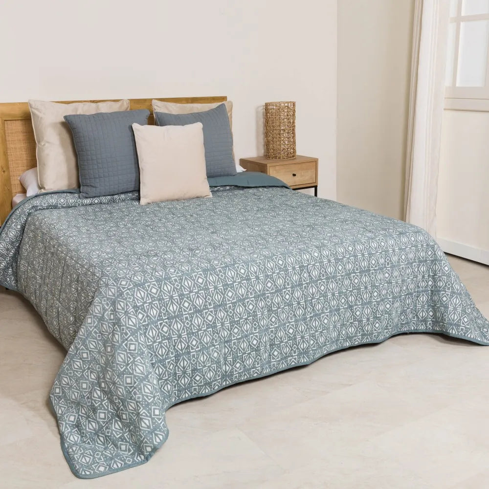 Colcha jacquard chenilla Tiberio New verde francés - 120gr