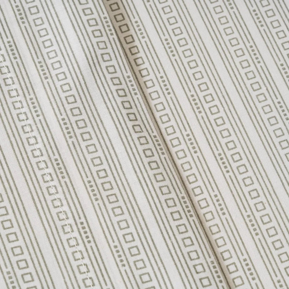 Jogo de lençóis de algodão Sarananda na cor verde sálvia