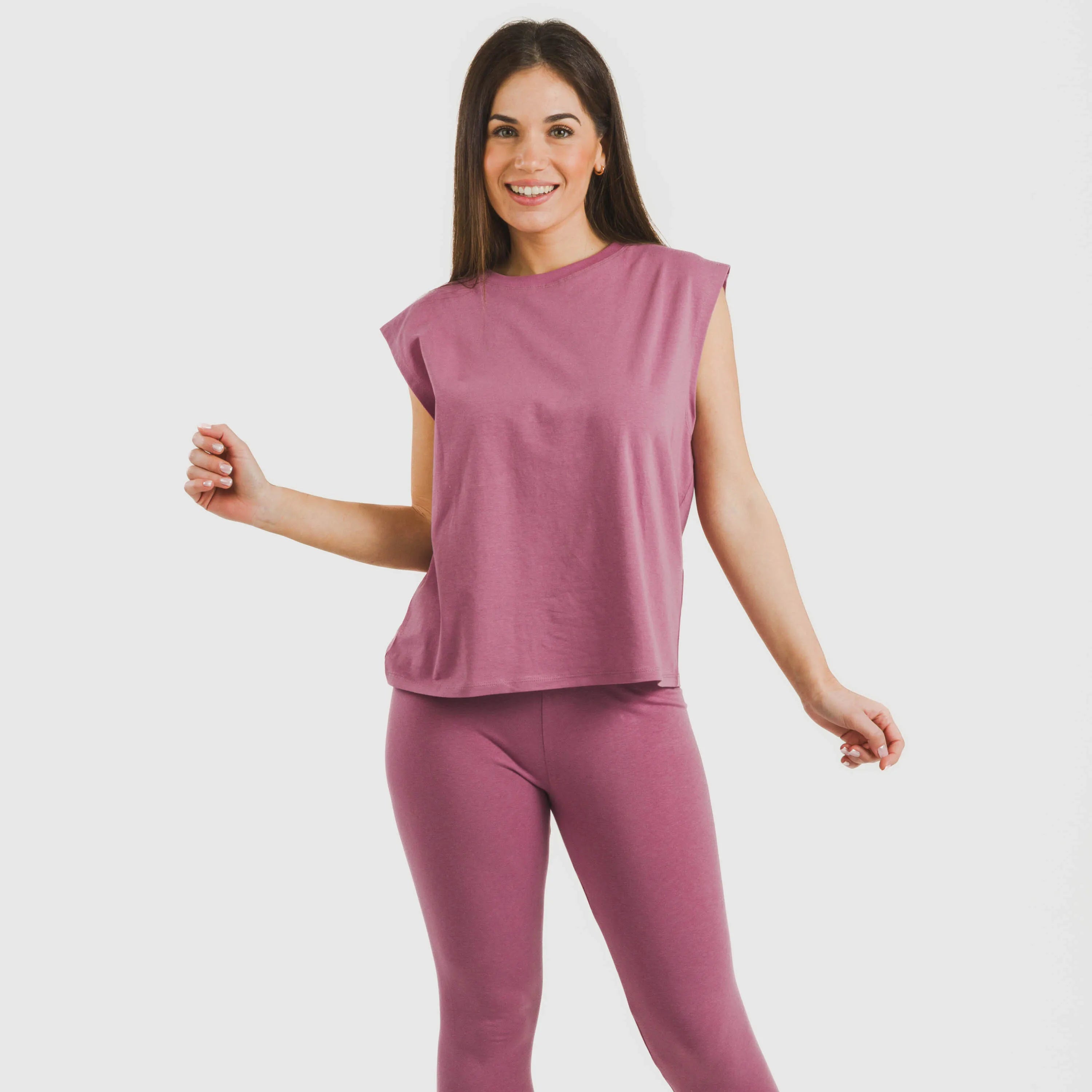 Camiseta tirantes algodón mujer lisa