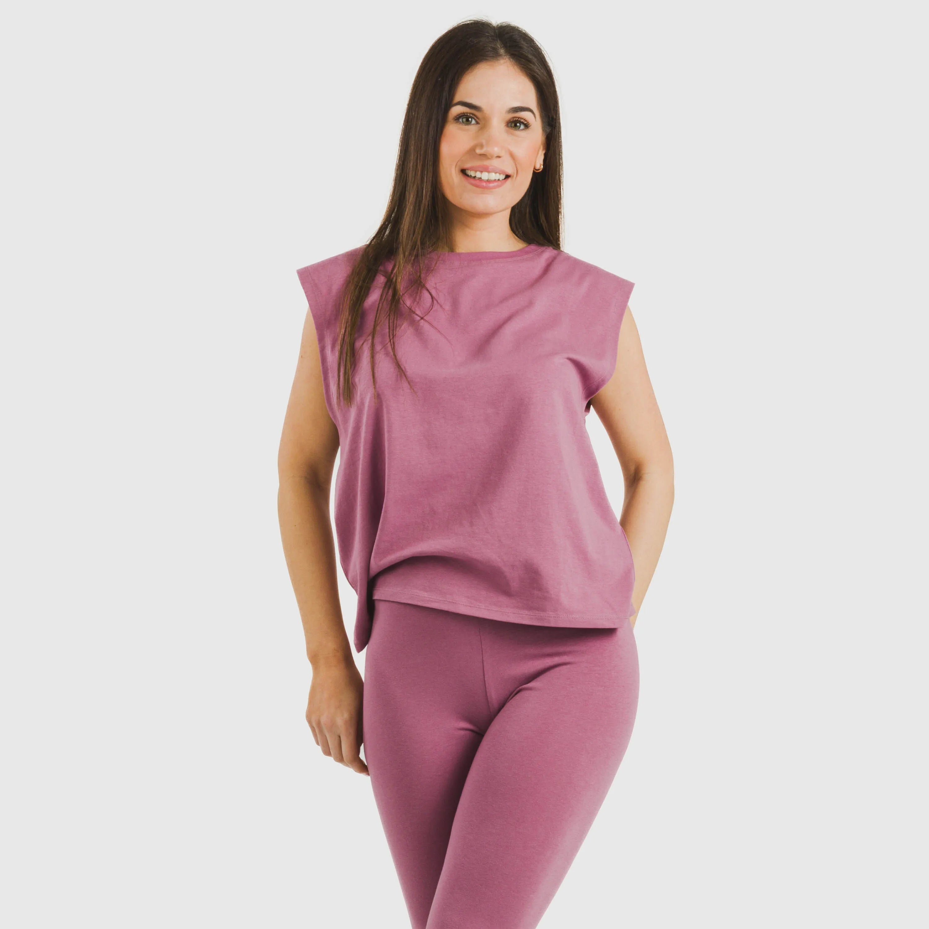 Camiseta tirantes algodón mujer lisa