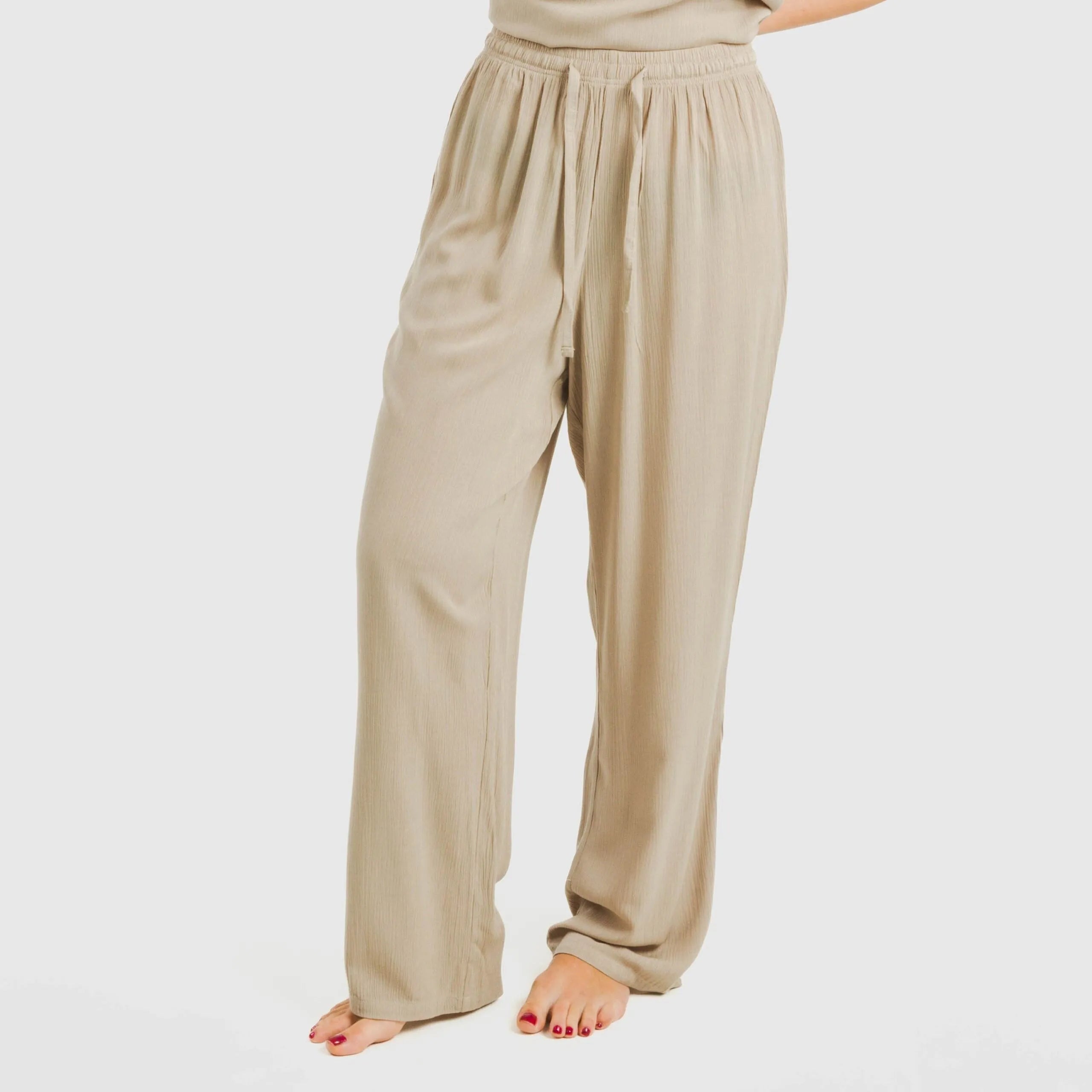 Pantalón largo viscosa bambula liso