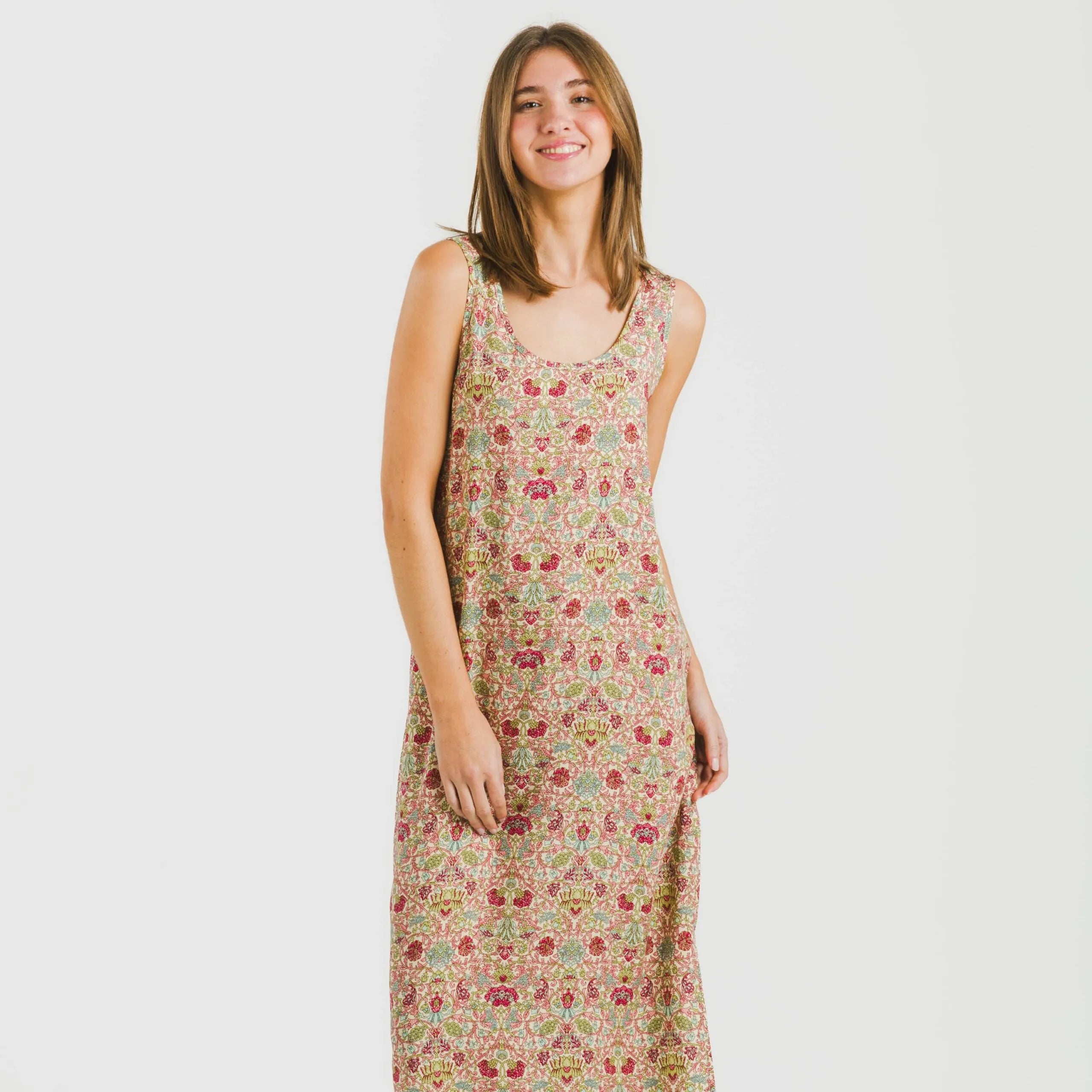 ABITO JESSICA IN VISCOSA CON SPALLINE LUNGHE