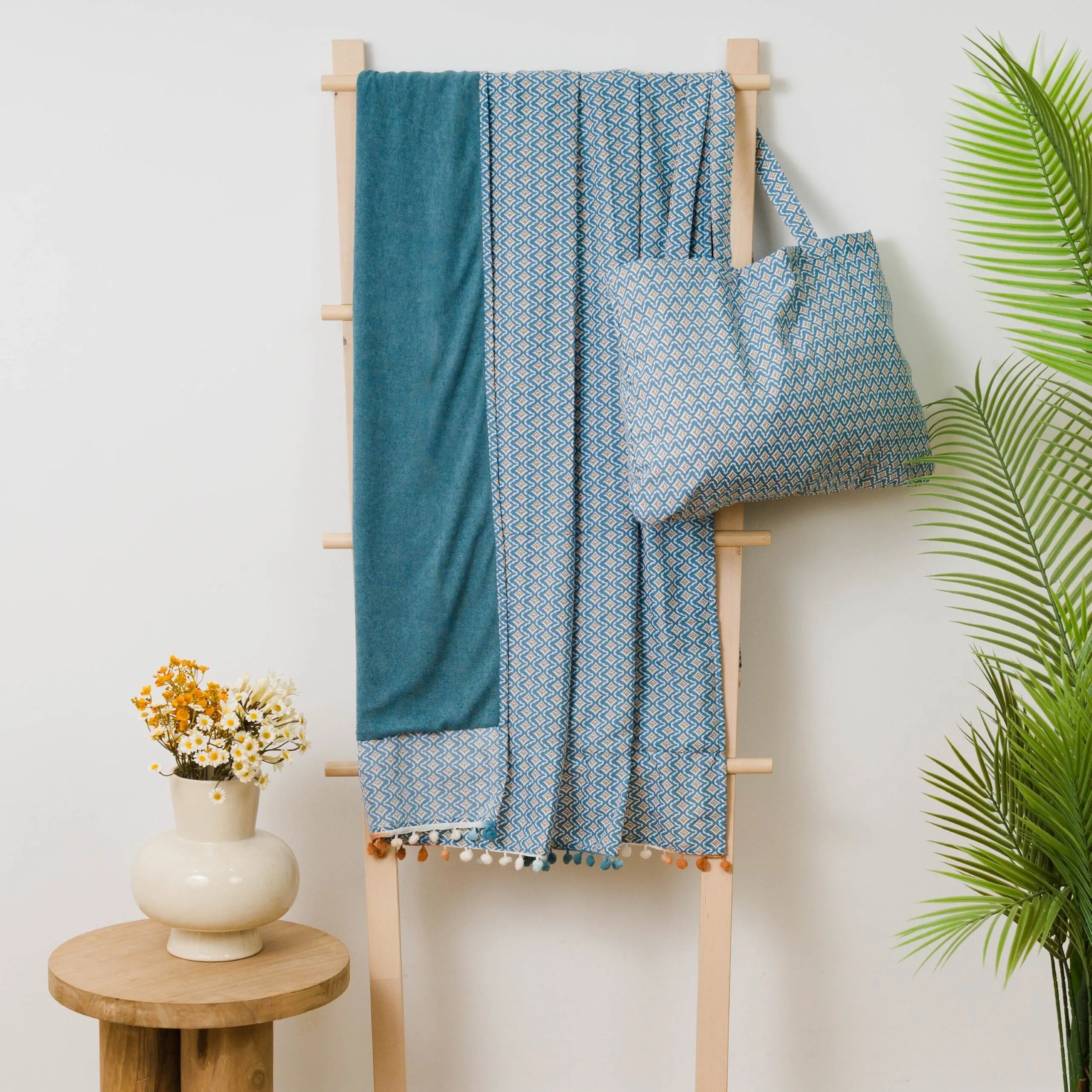 PACK TOALLA PAREO + BOLSO DULCINEA