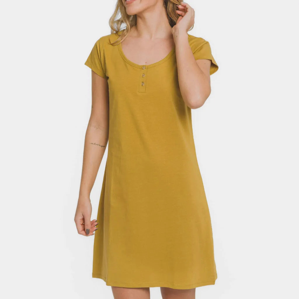 Blusón algodón liso