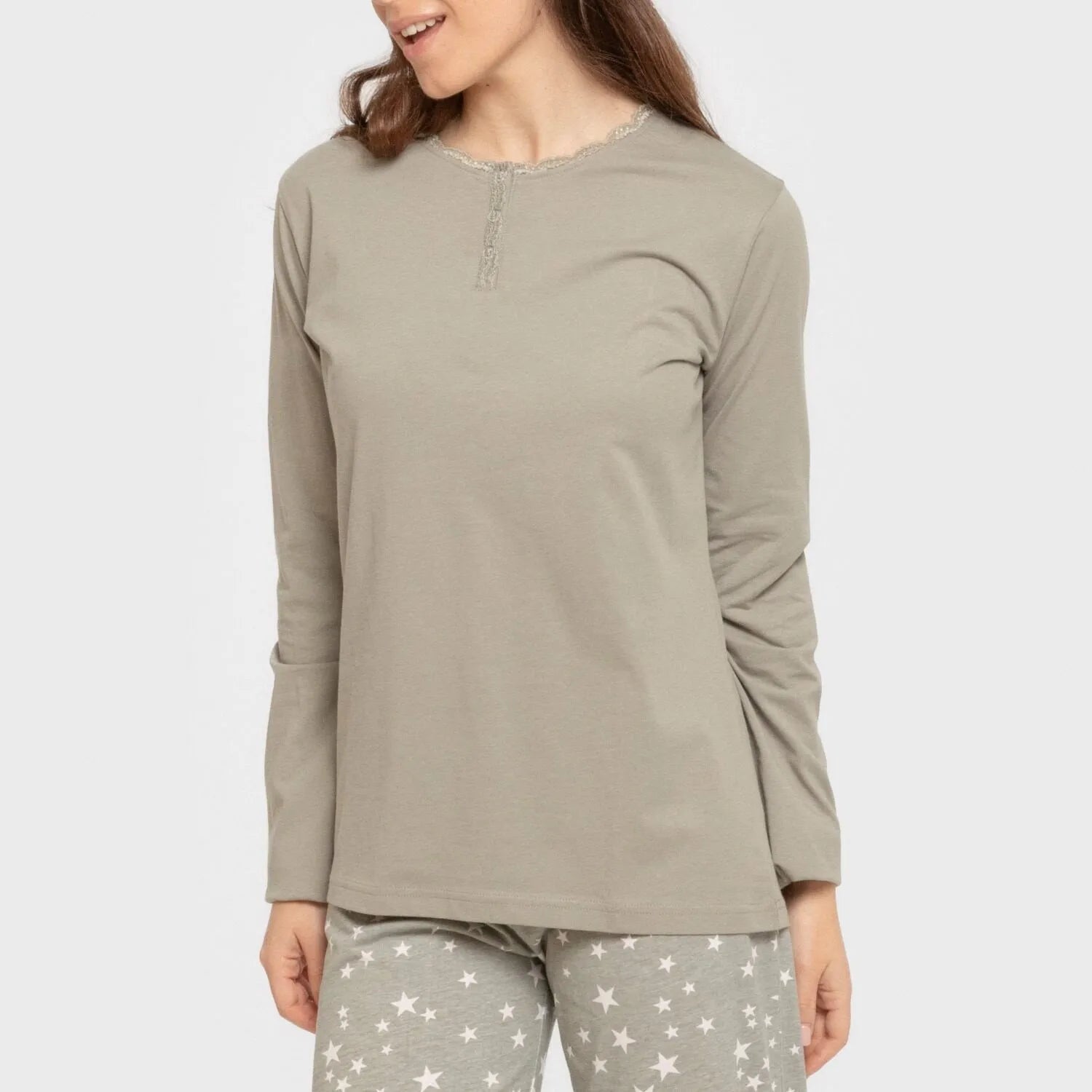 PIJAMA LLARG ALGA DONA ESTRELLITA