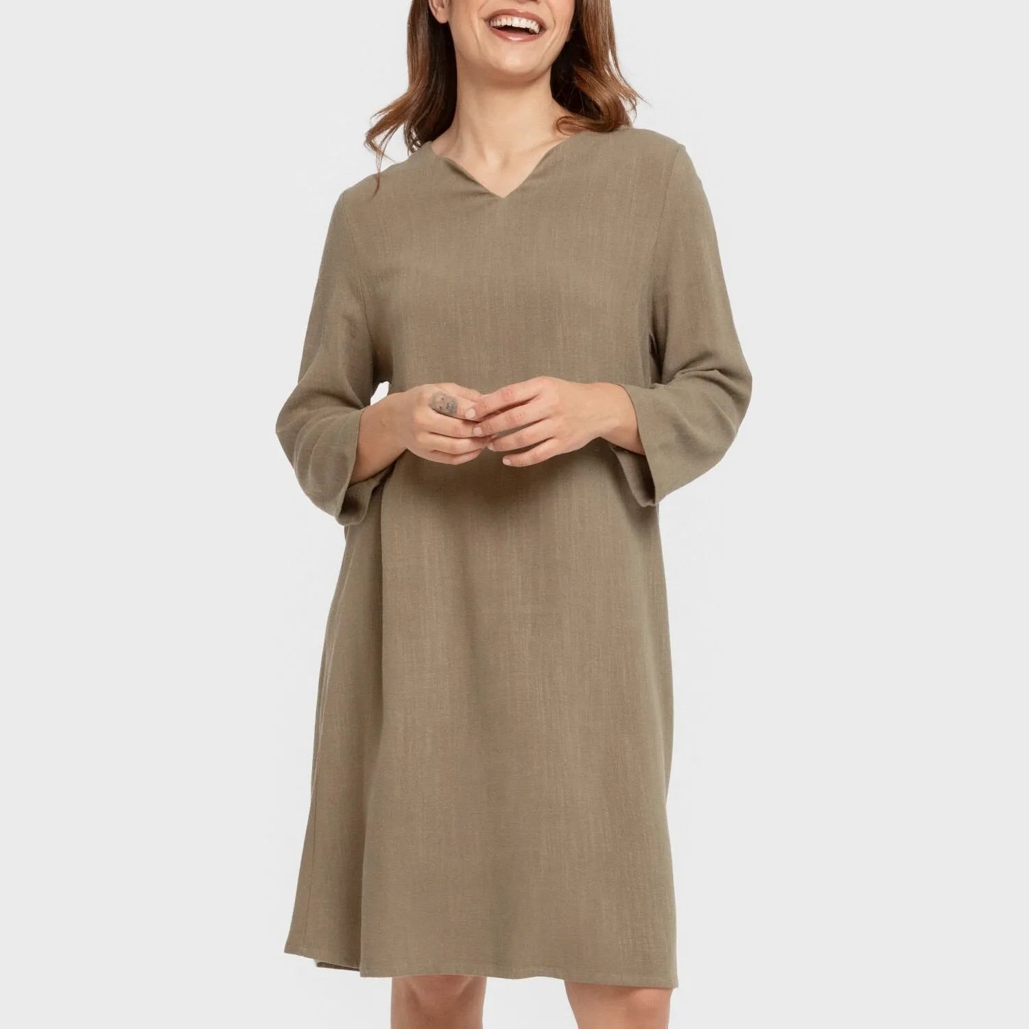 Camisola lino mujer lisa