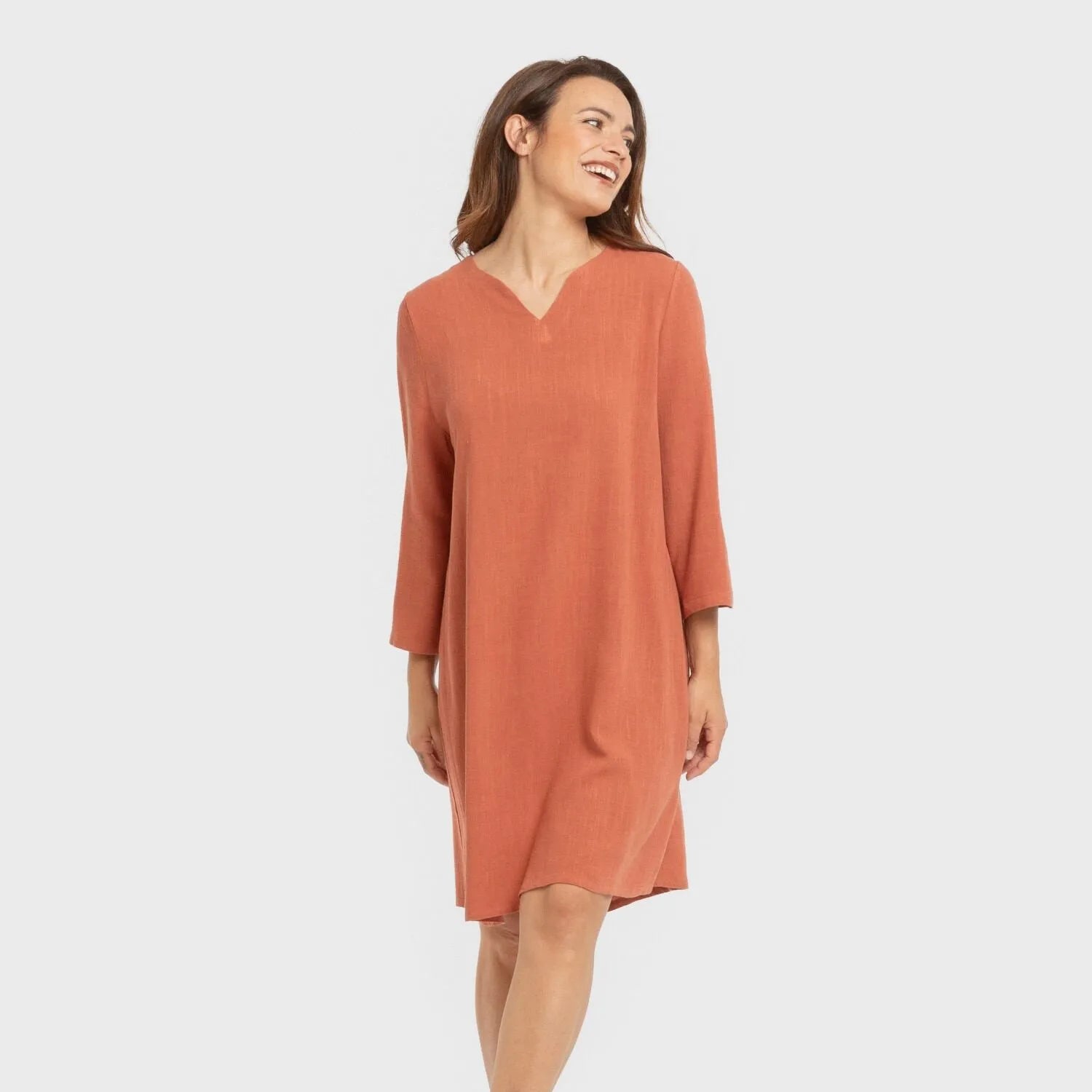 Camisola lino mujer lisa
