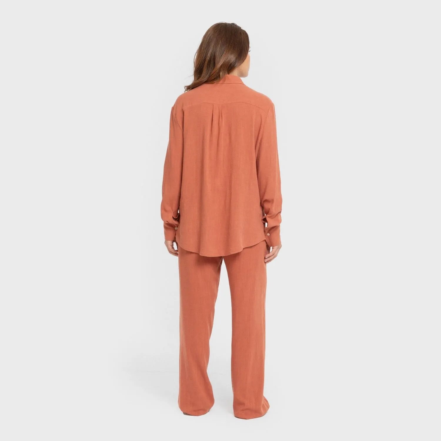 Camisa lino mujer lisa